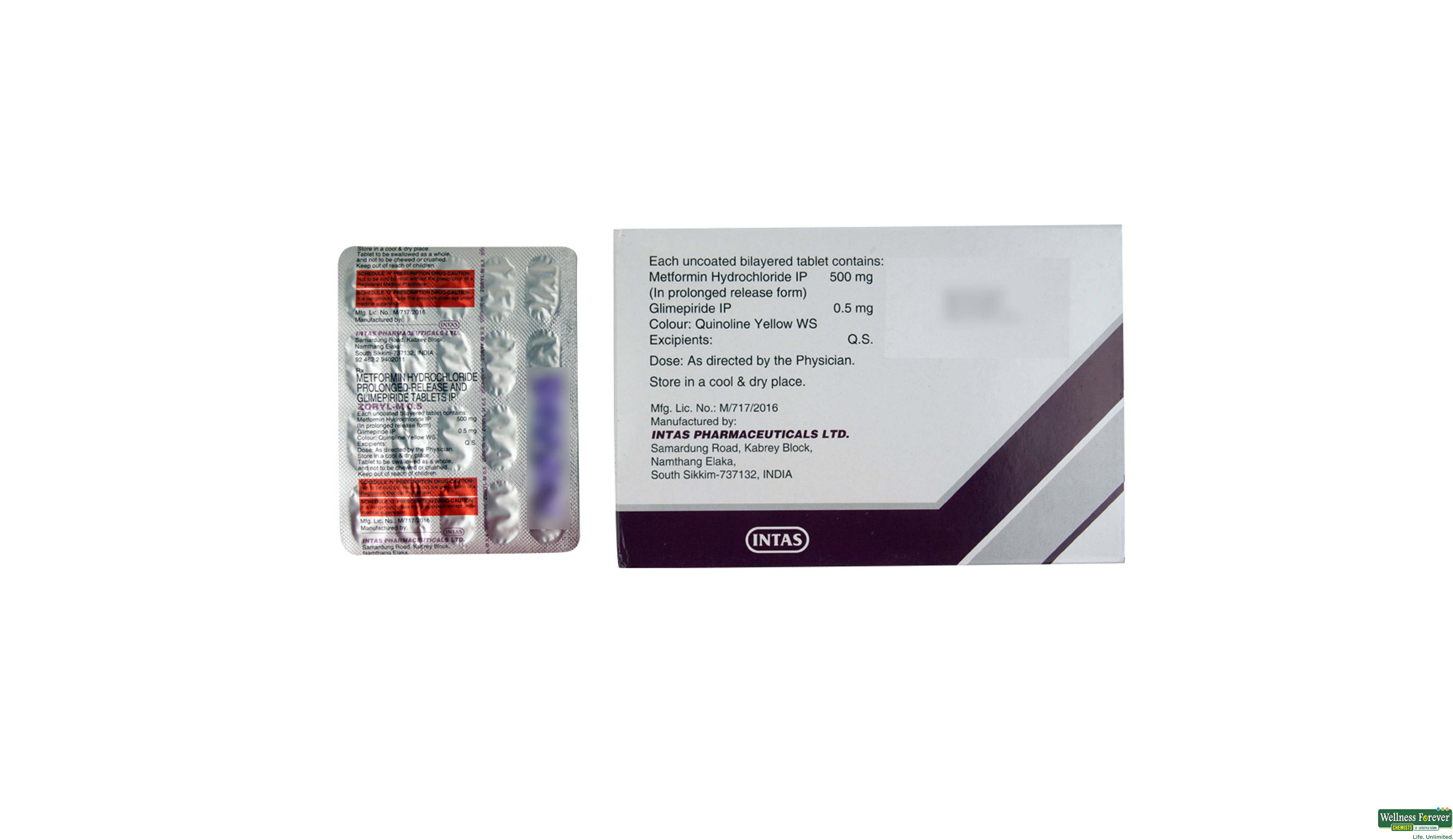 ZORYL-M 0.5MG 20TAB- 2, 20TAB, 