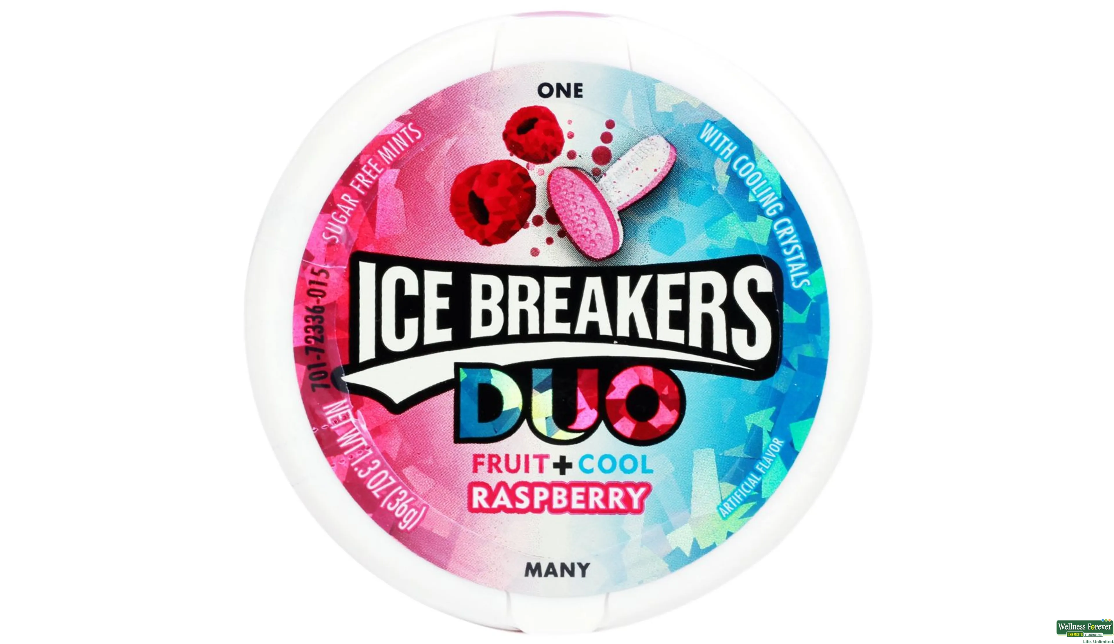 ICE BREAKERS DUO RASPERRY 36GM- 1, 36GM, 