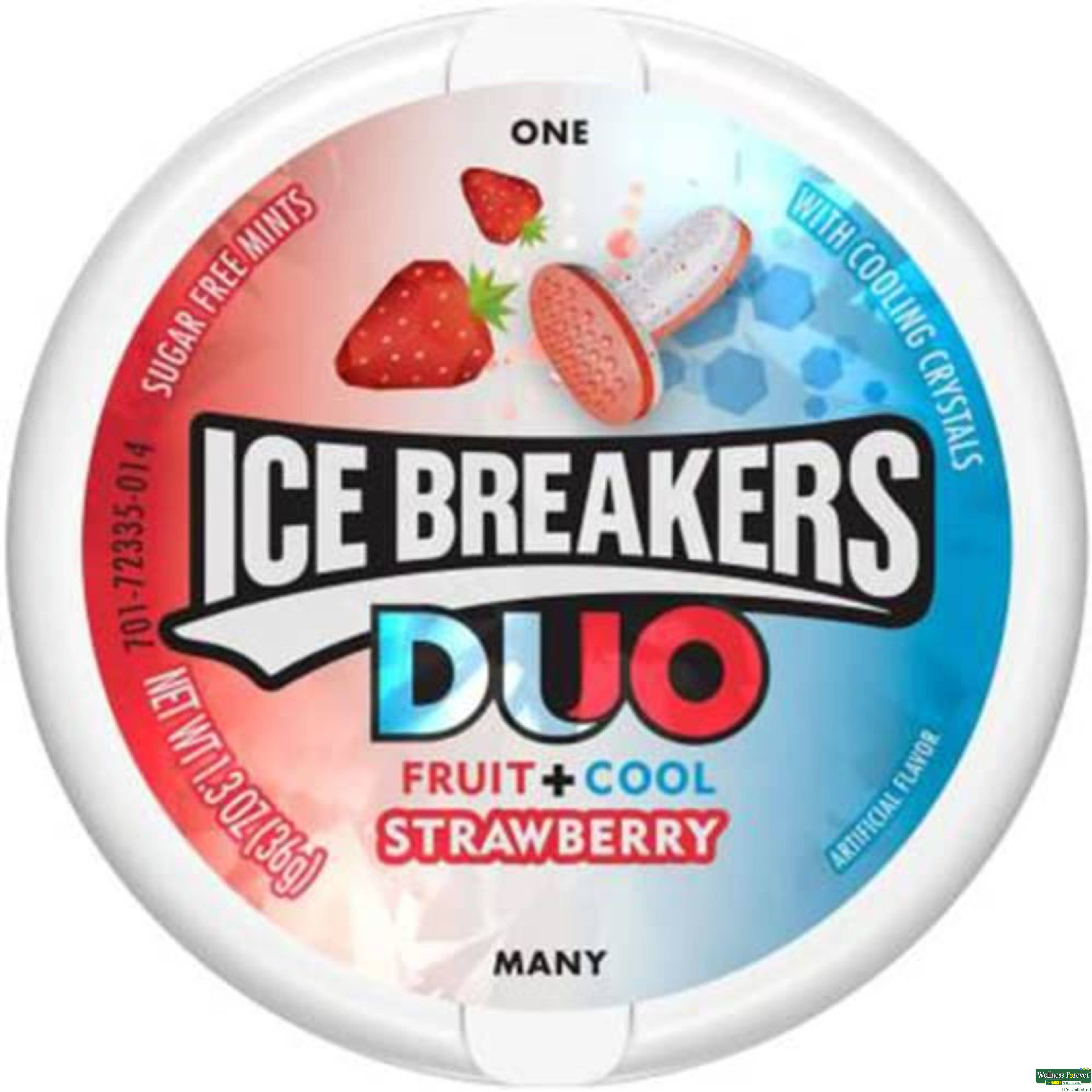 Ice Breakers Duo Mints, Strawberry, 36 g-image