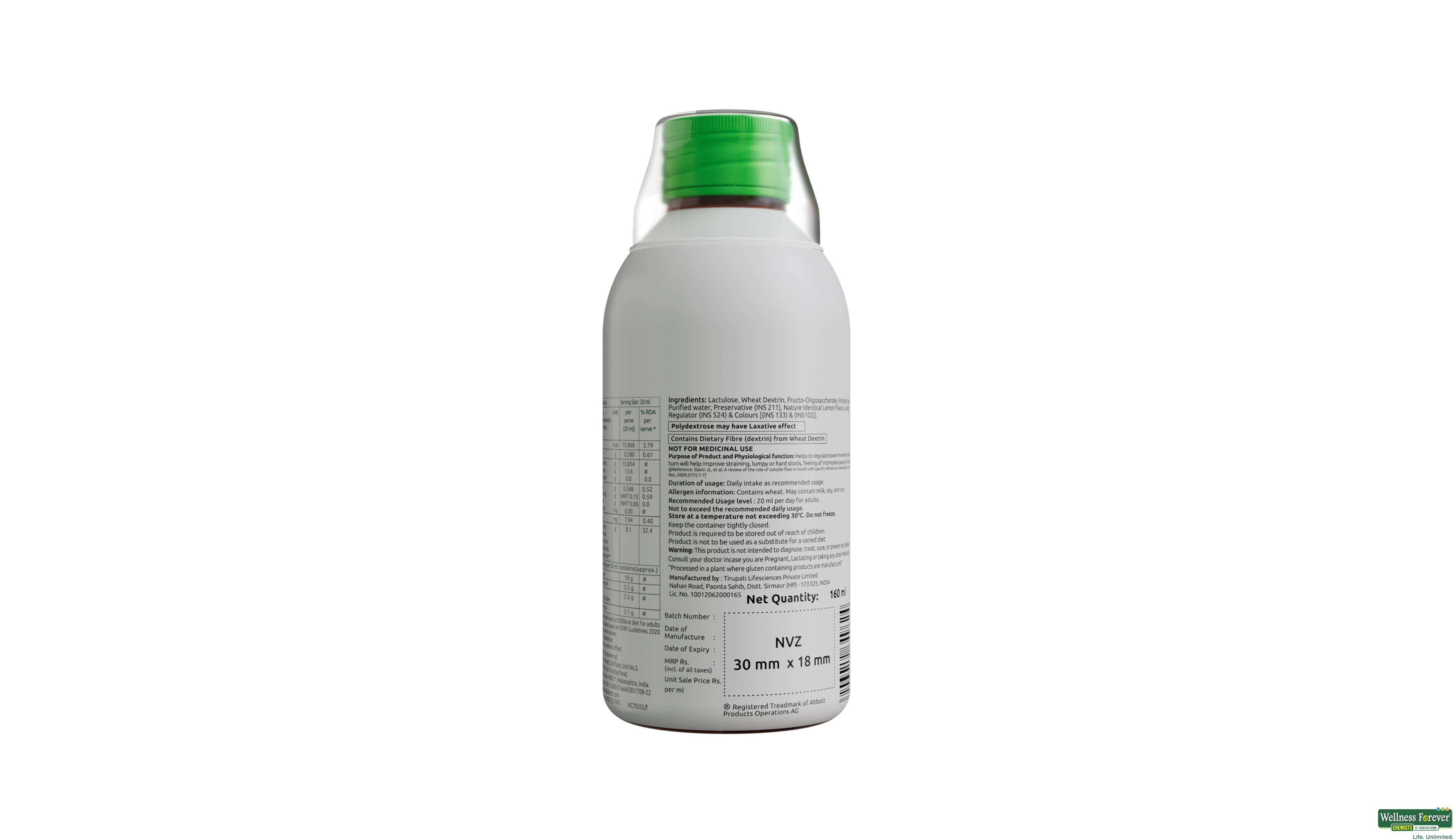 DUPHALAC BULK ORAL SOLN 160ML- 2, 160ML, 