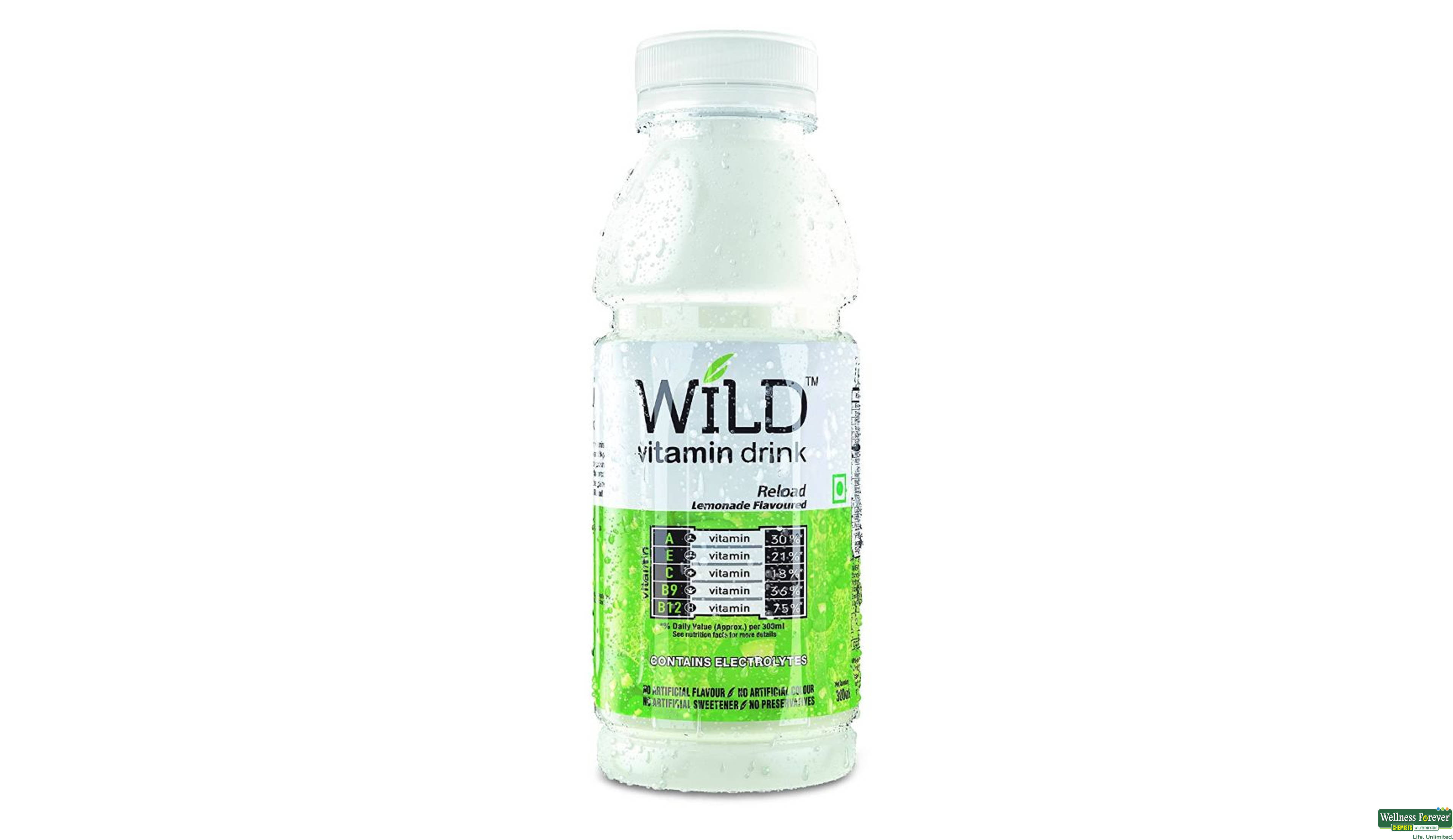 WILD VITAMIN WATER LEMONADE 300ML- 1, 300ML, 