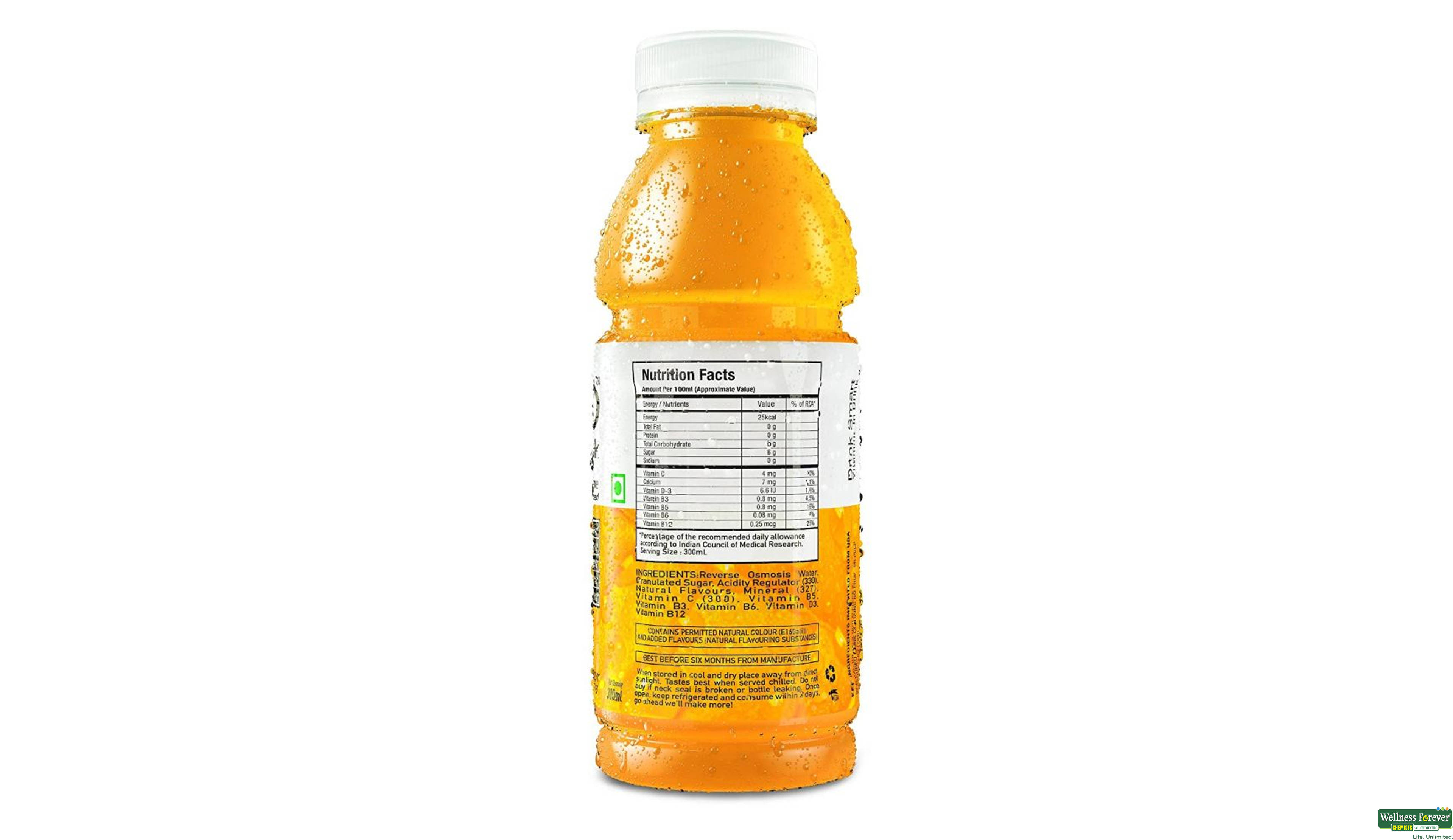 WILD VITAMIN WATER ORNG/MANGO 300ML- 2, 300ML, 