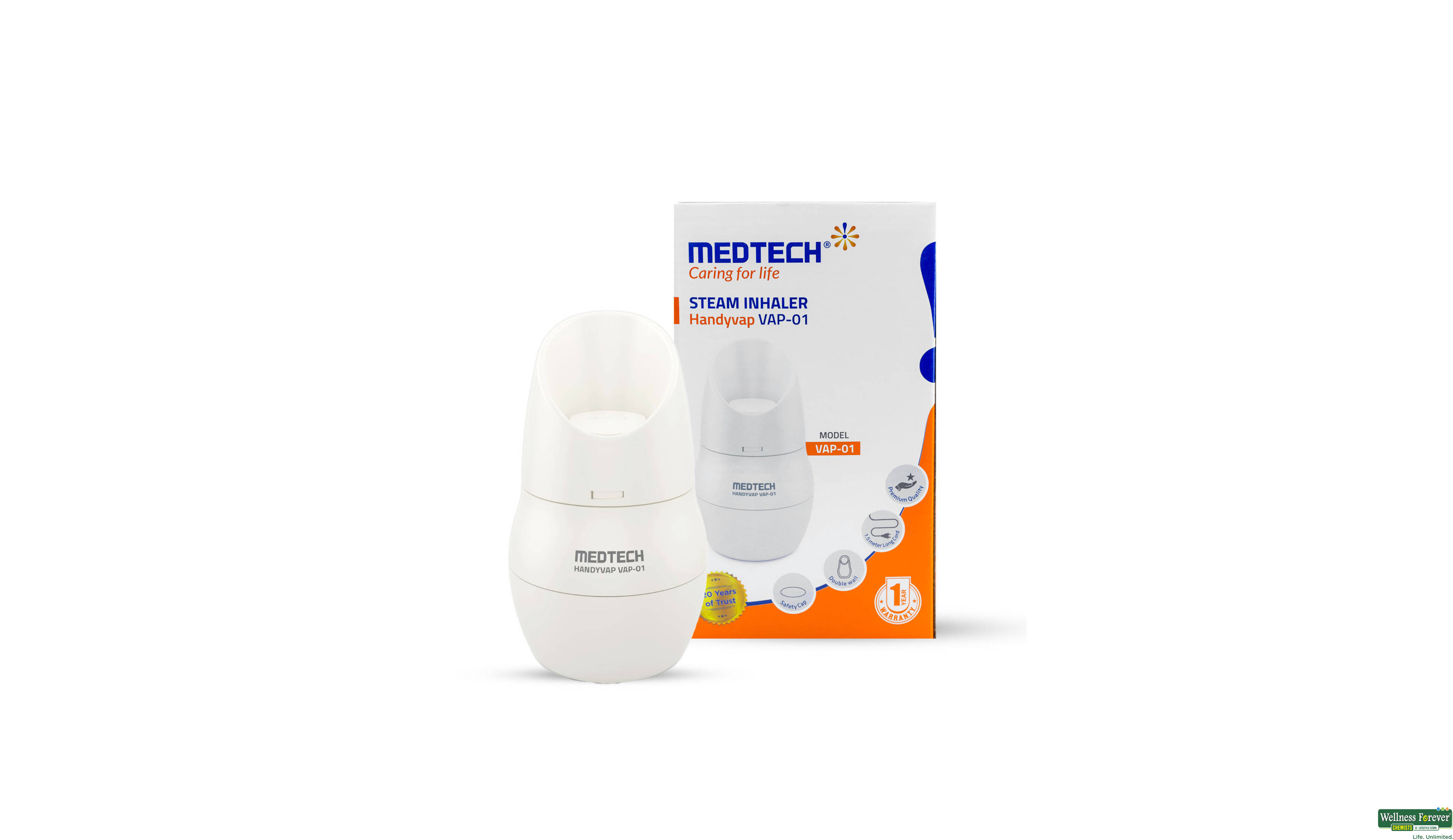 HANDYVAP STEAM INHALER MEDT 1PC- 1, 1PC, 