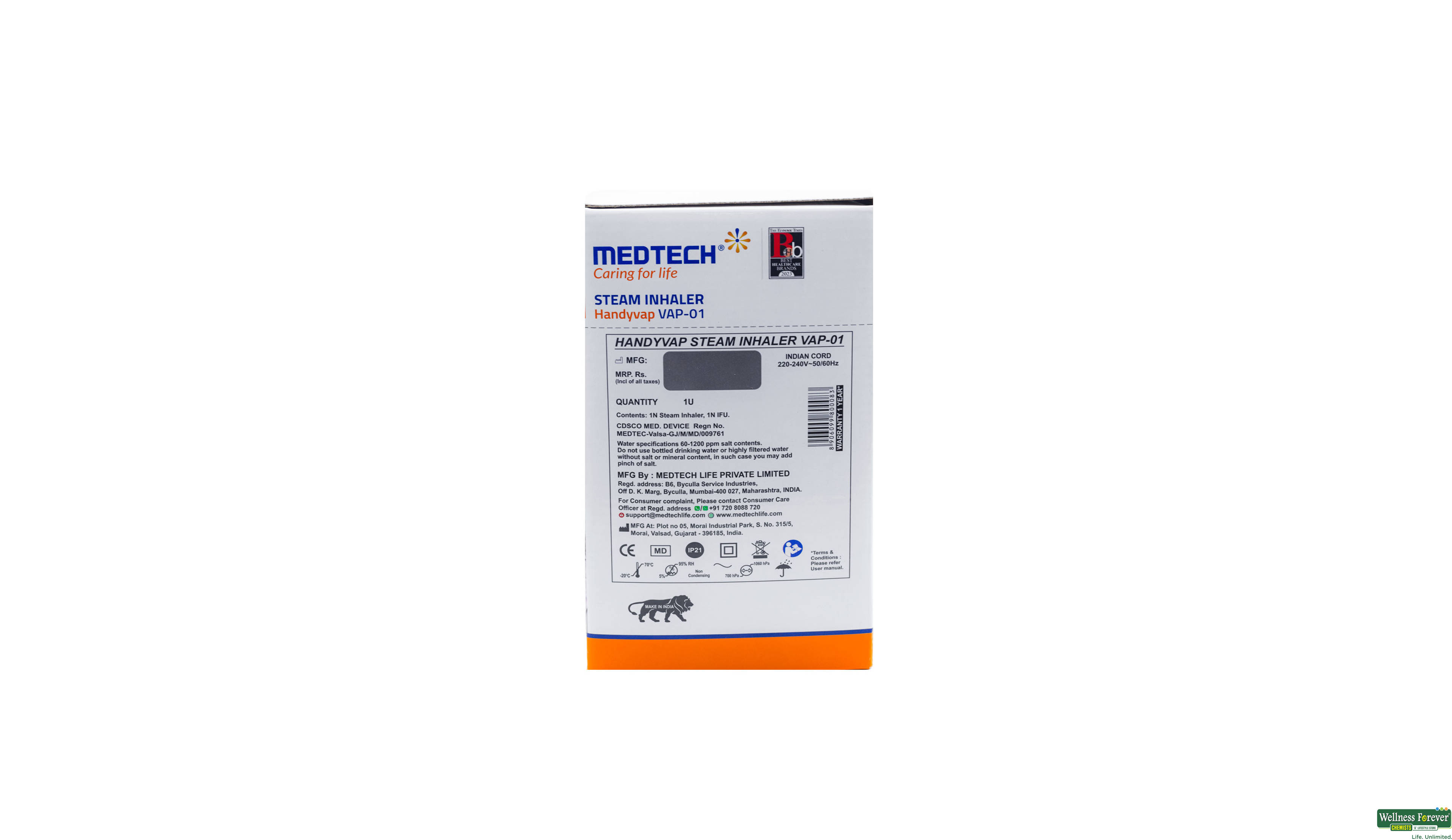 HANDYVAP STEAM INHALER MEDT 1PC- 3, 1PC, 