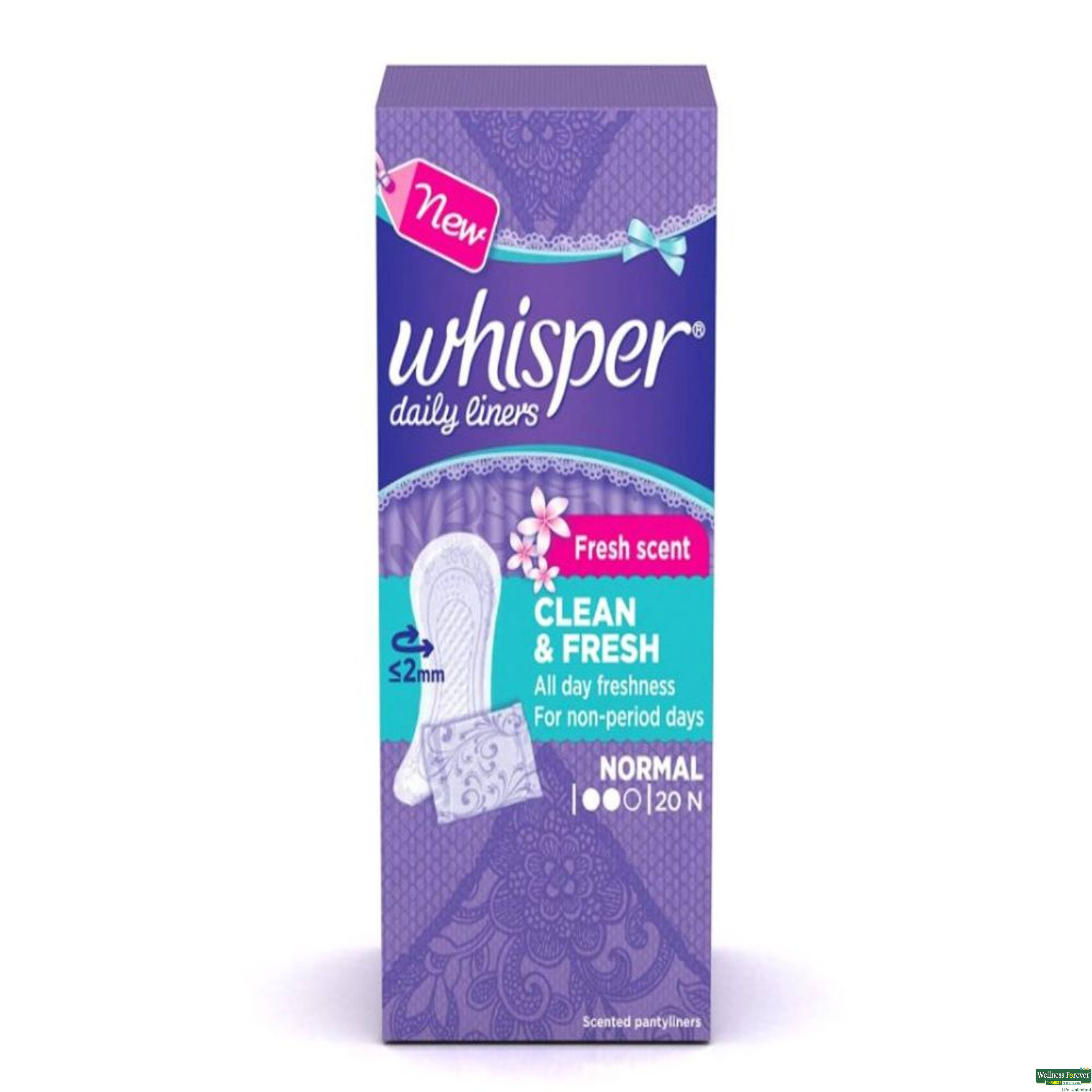 WHISPER PANTYLINERS 20PC-image