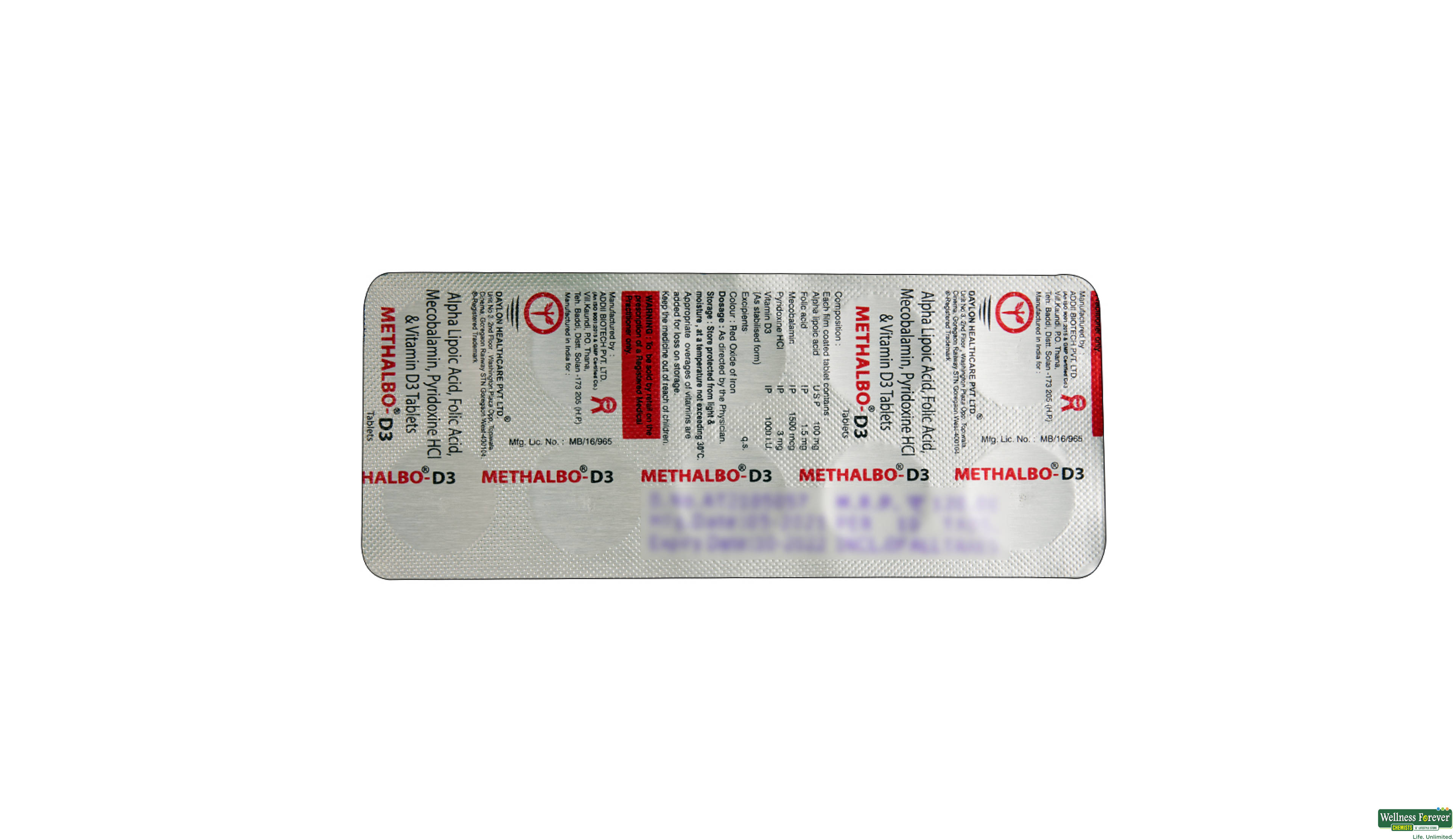 METHALBO-D3 10TAB- 2, 10TAB, 
