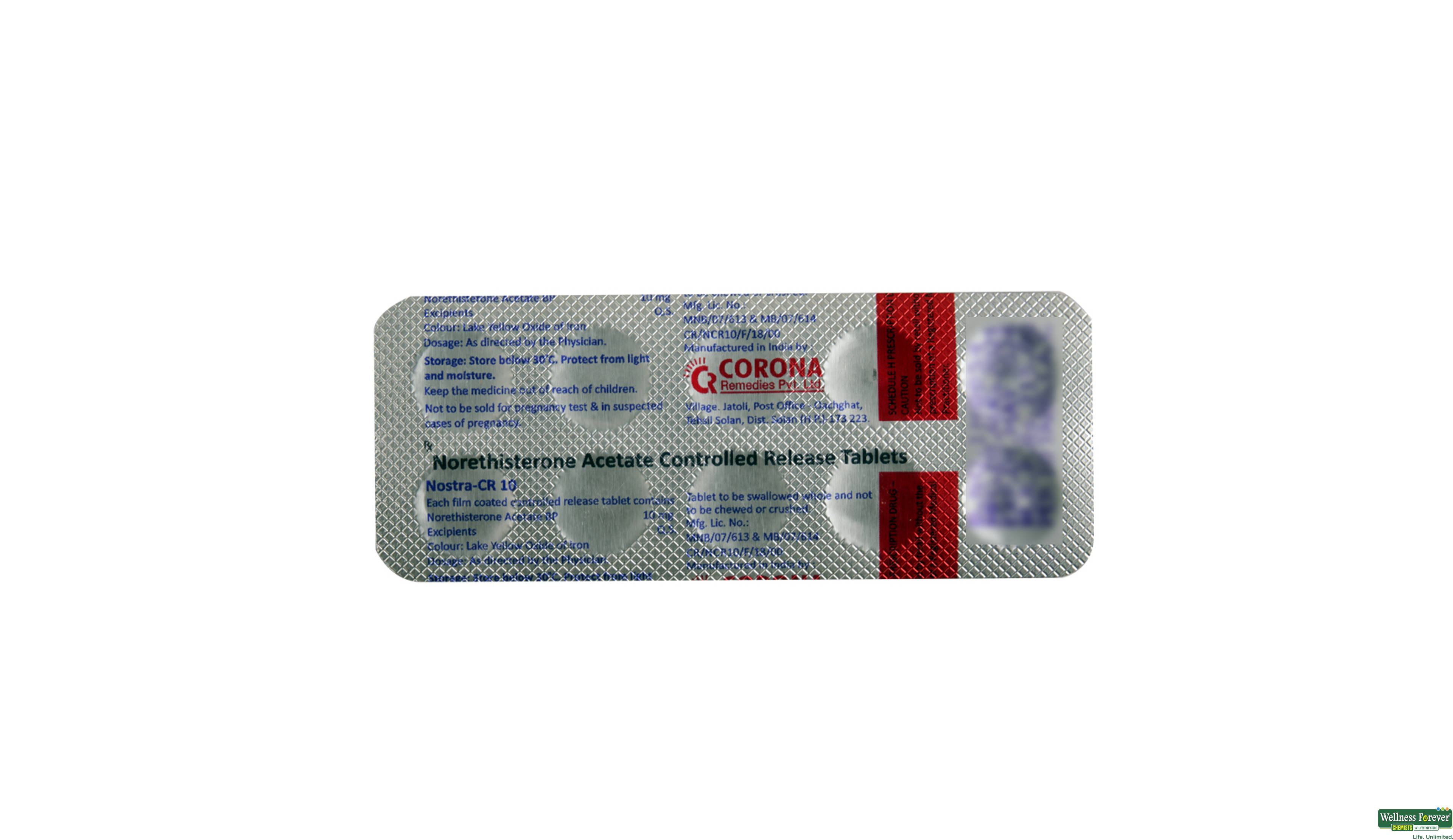 NOSTRA-CR 10MG 10TAB- 2, 10TAB, 