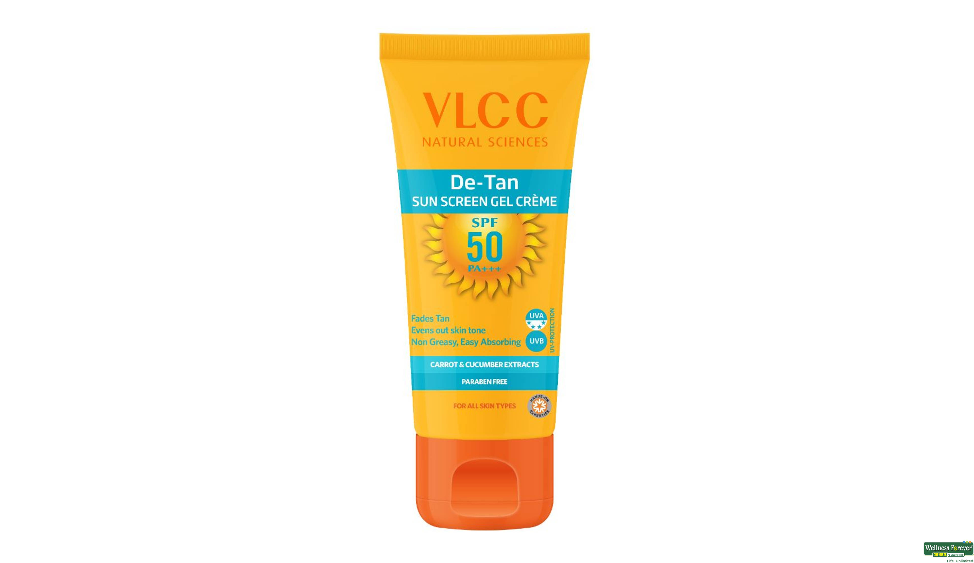 VLCC B/CRM DE TAN SUN SCREEN SPF50 100GM- 1, 100GM, null