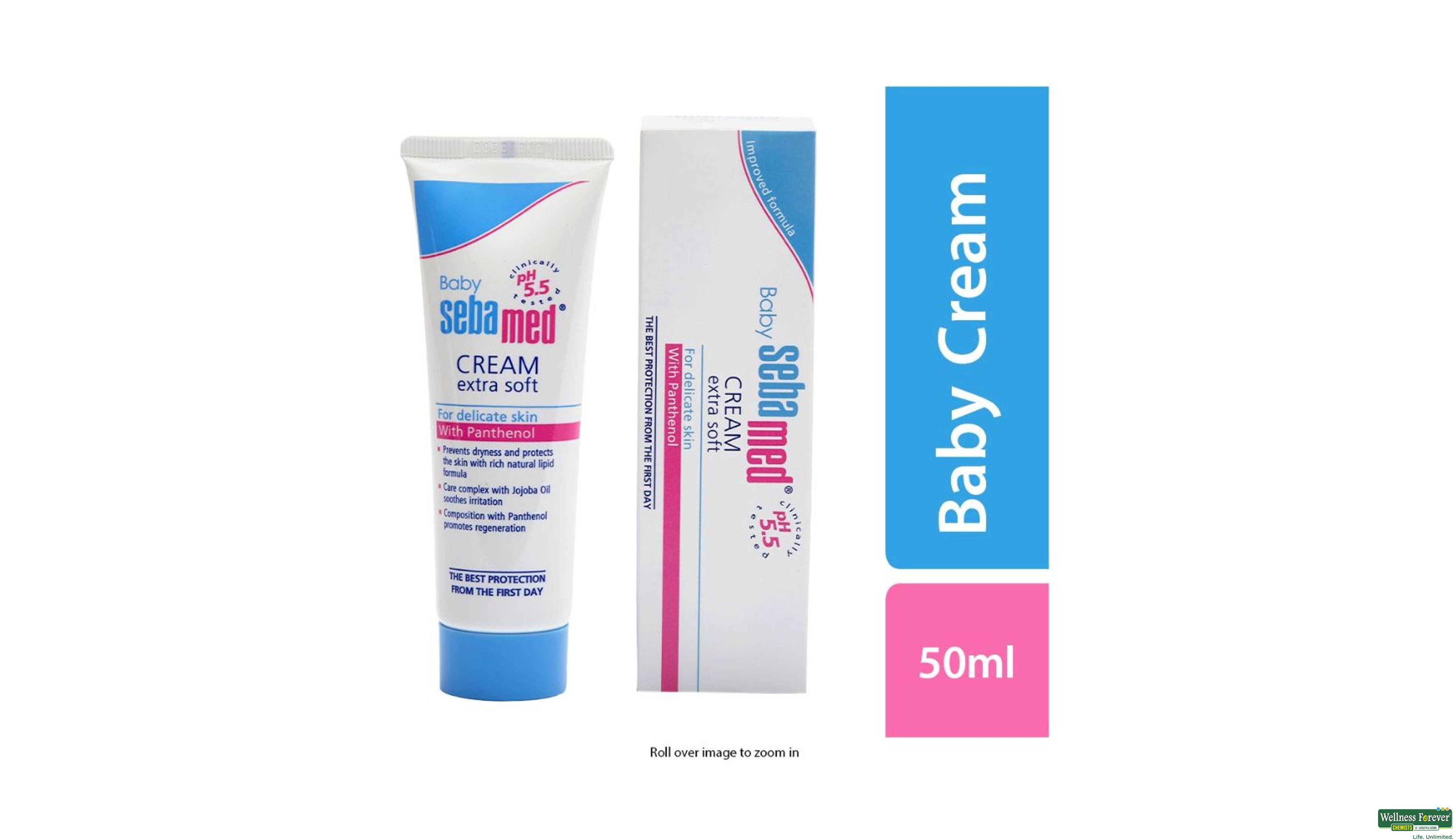 SEBAMED BABY CREAM EXTRA SOFT 50GM- 1, 50GM, null