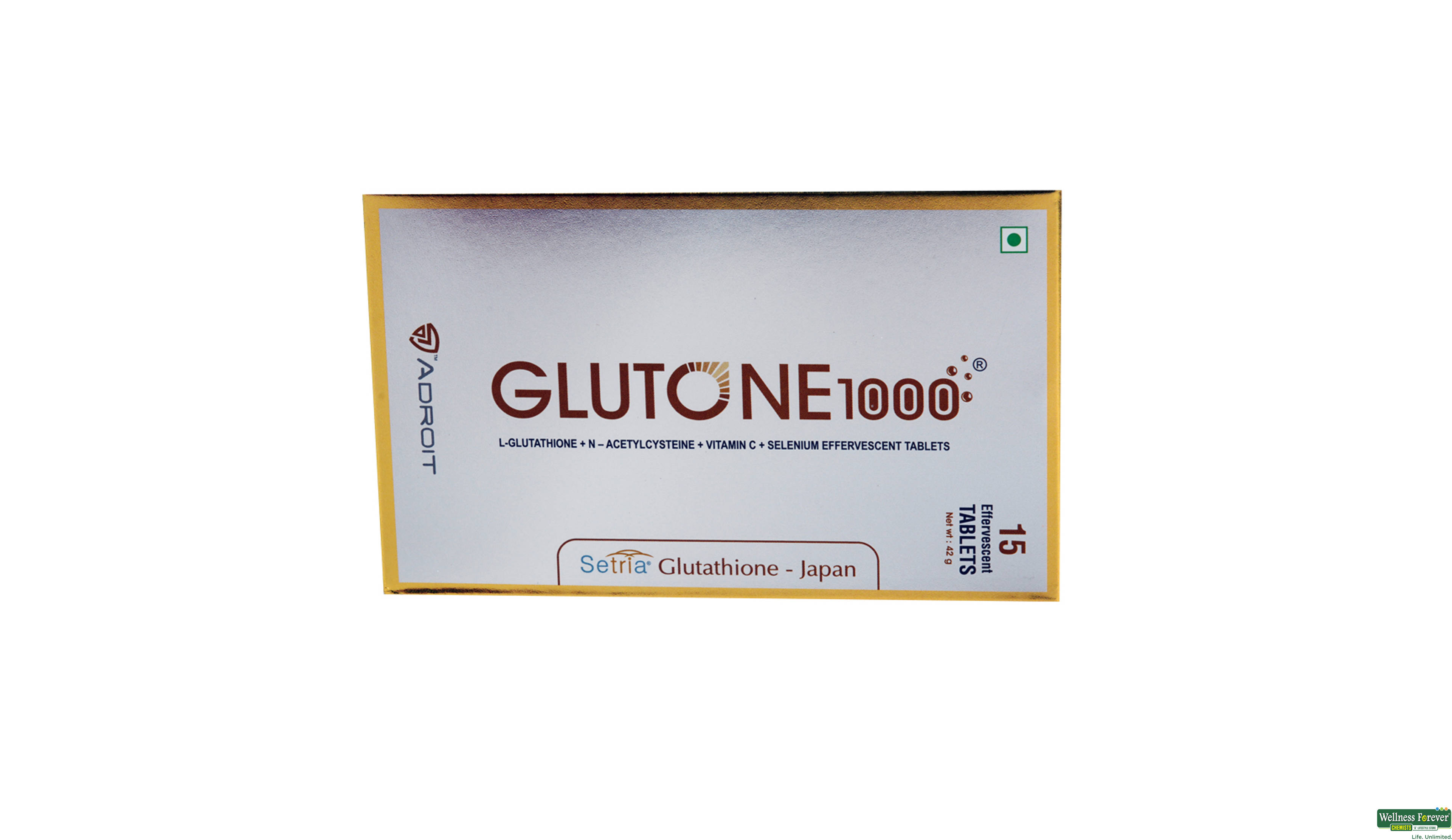 GLUTONE 1000MG 15TAB- 1, 15TAB, 