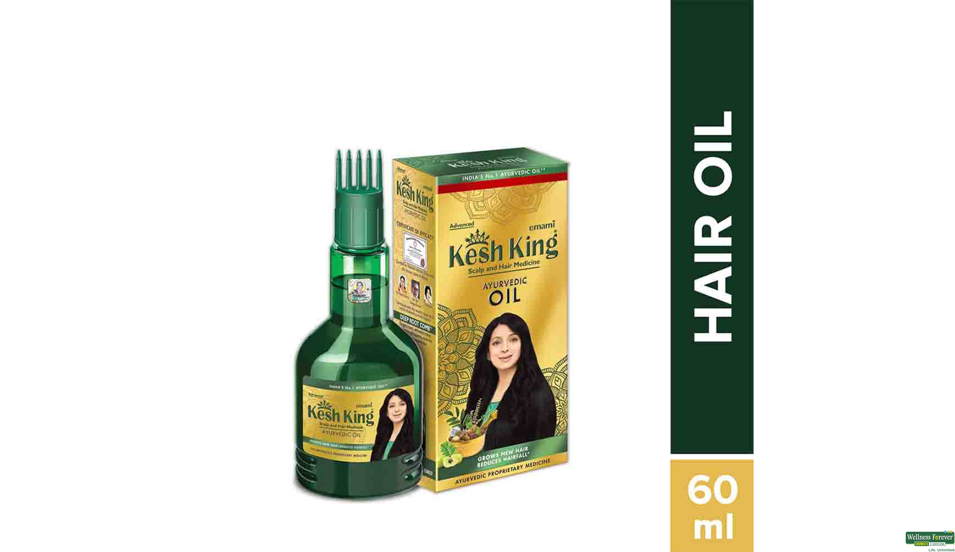 Buy Kesh King Ayurvedic Medicinal Hair oil Anti Hairfall 50 ml Online at Best Prices Wellness Forever