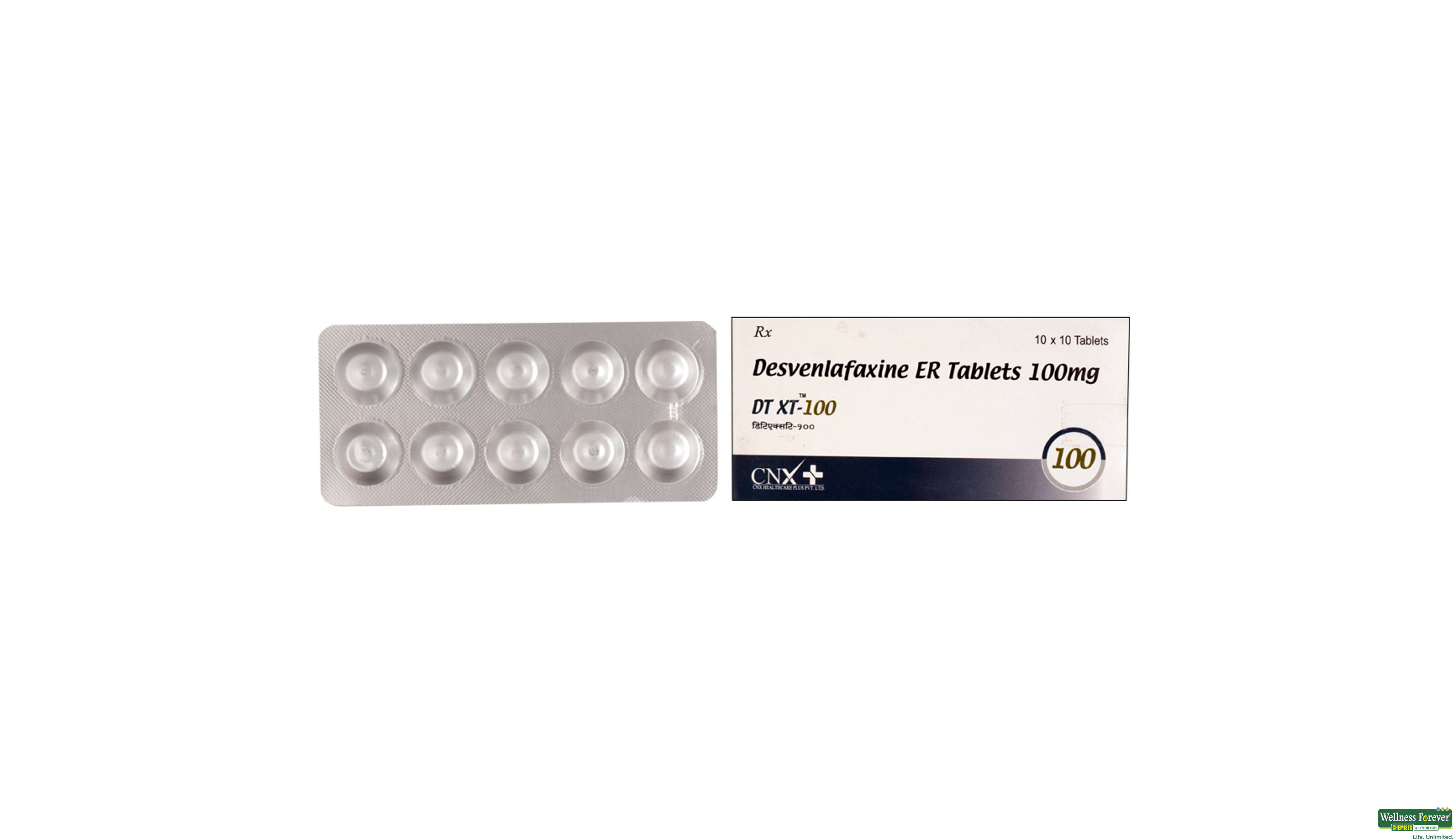 DT-XT 100MG 10TAB- 1, 10TAB, 