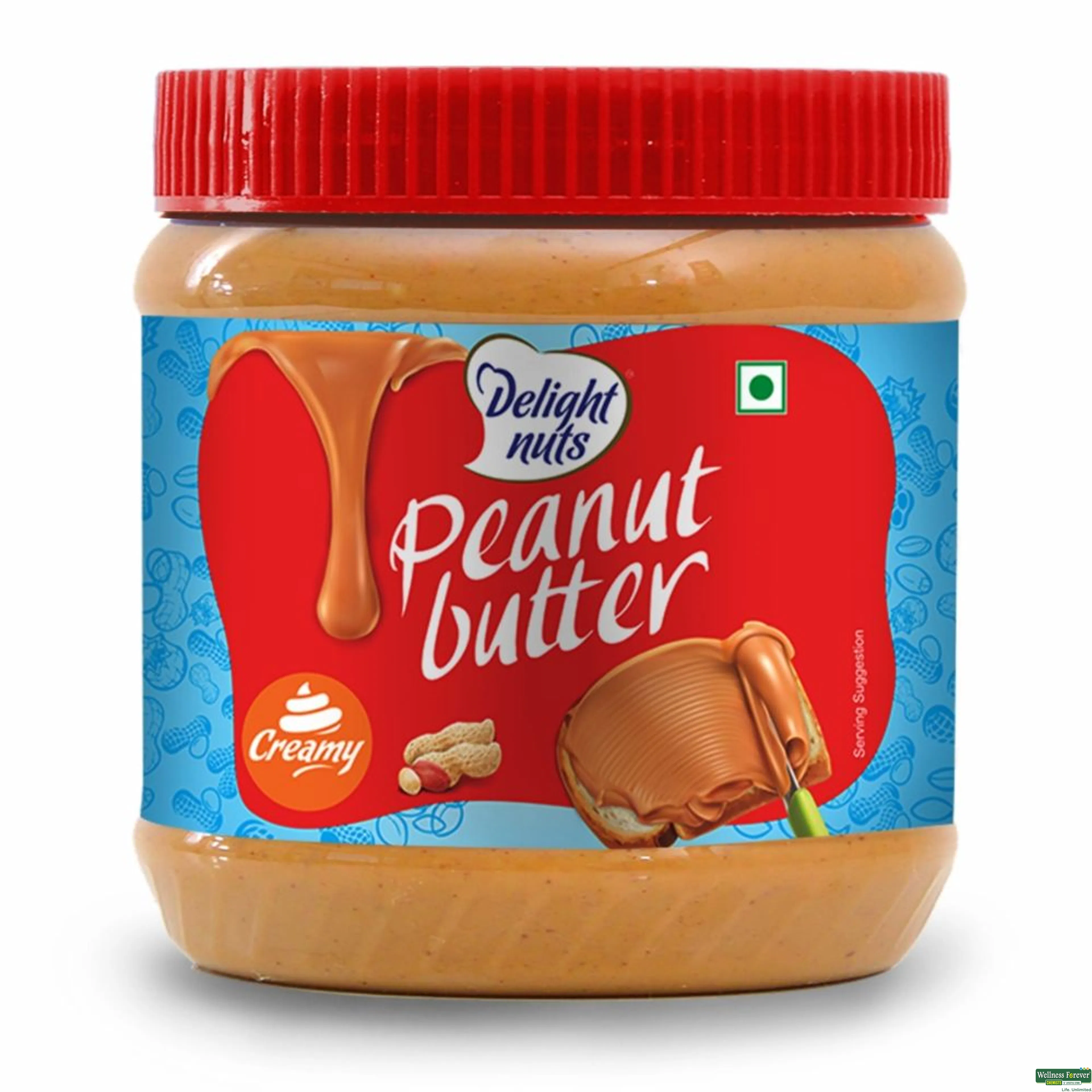 DELIGHT NUTS PEANUT BUTTER CREAMY 340GM-image