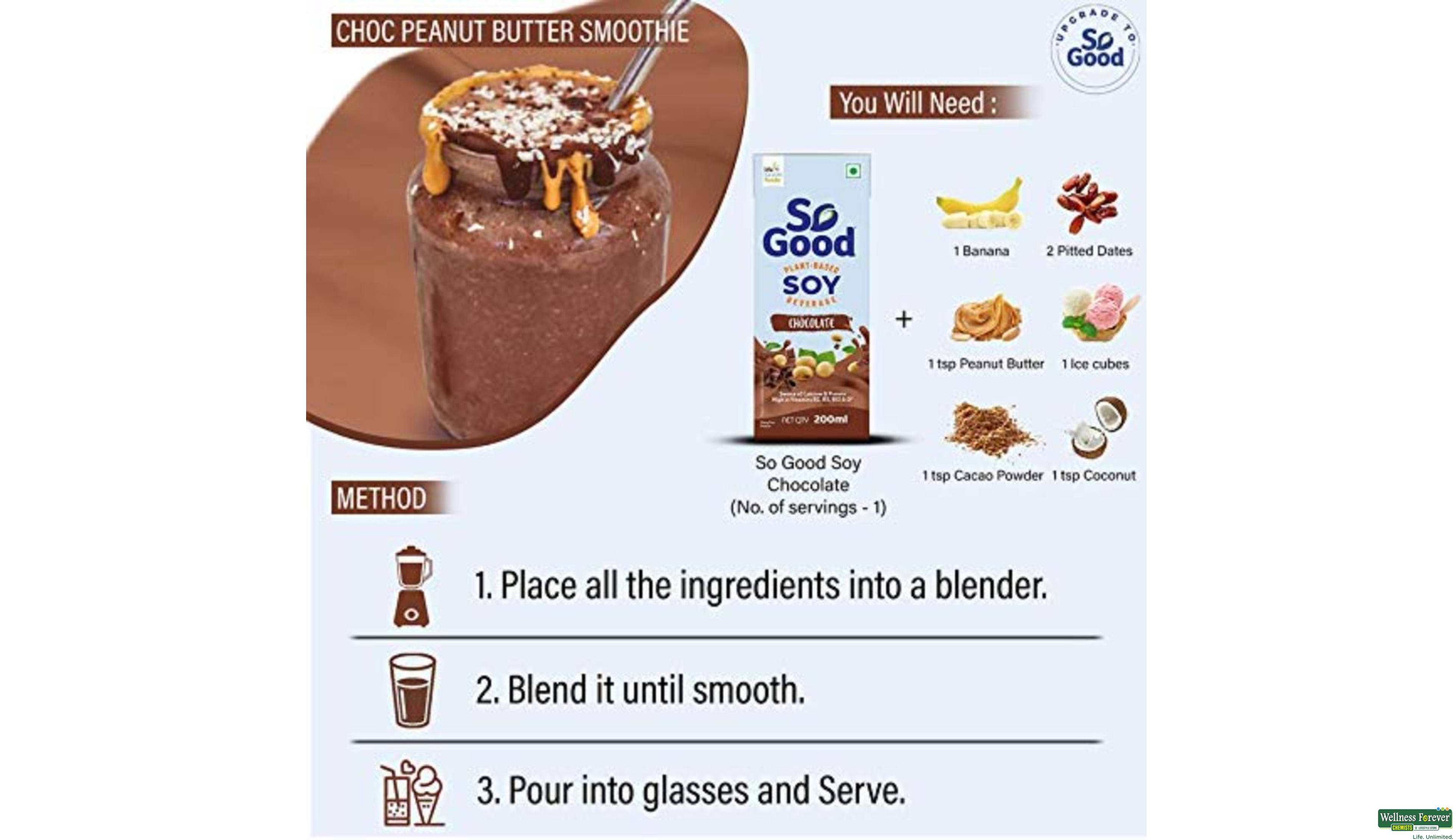 SO GOOD SOY MILK CHOCOLATE 200ML- 5, 200ML, null