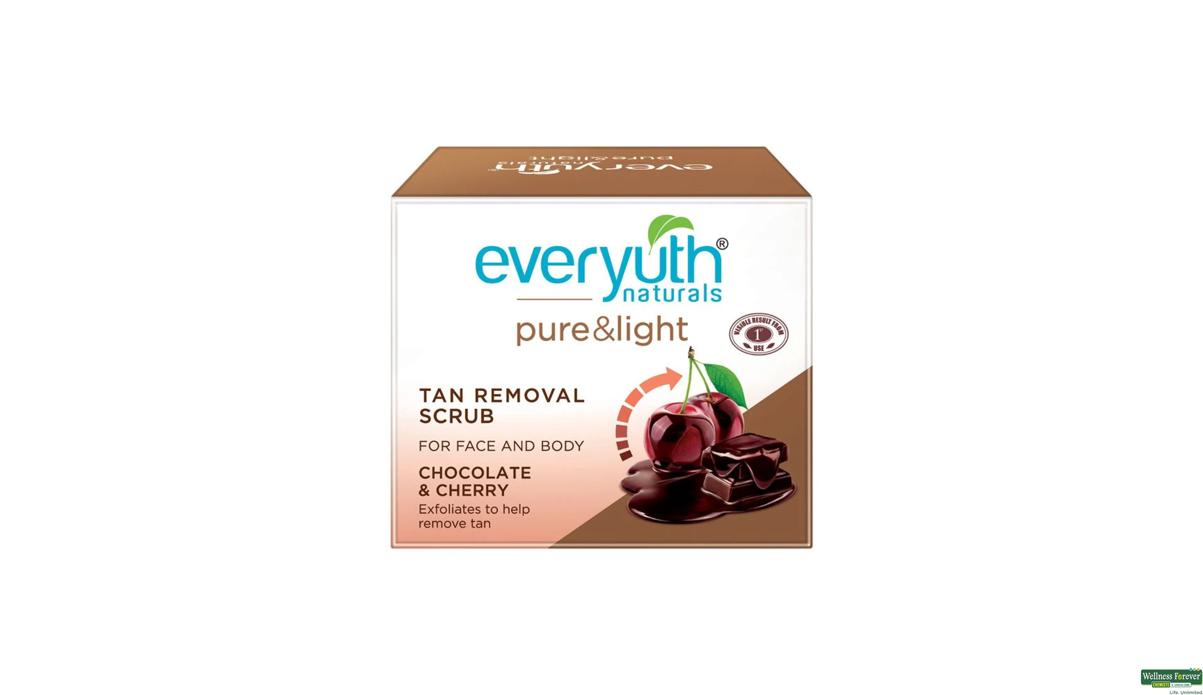 EVERYUTH F/PACK TAN REMOV CHOC/CHER 50GM- 1, 50GM, 