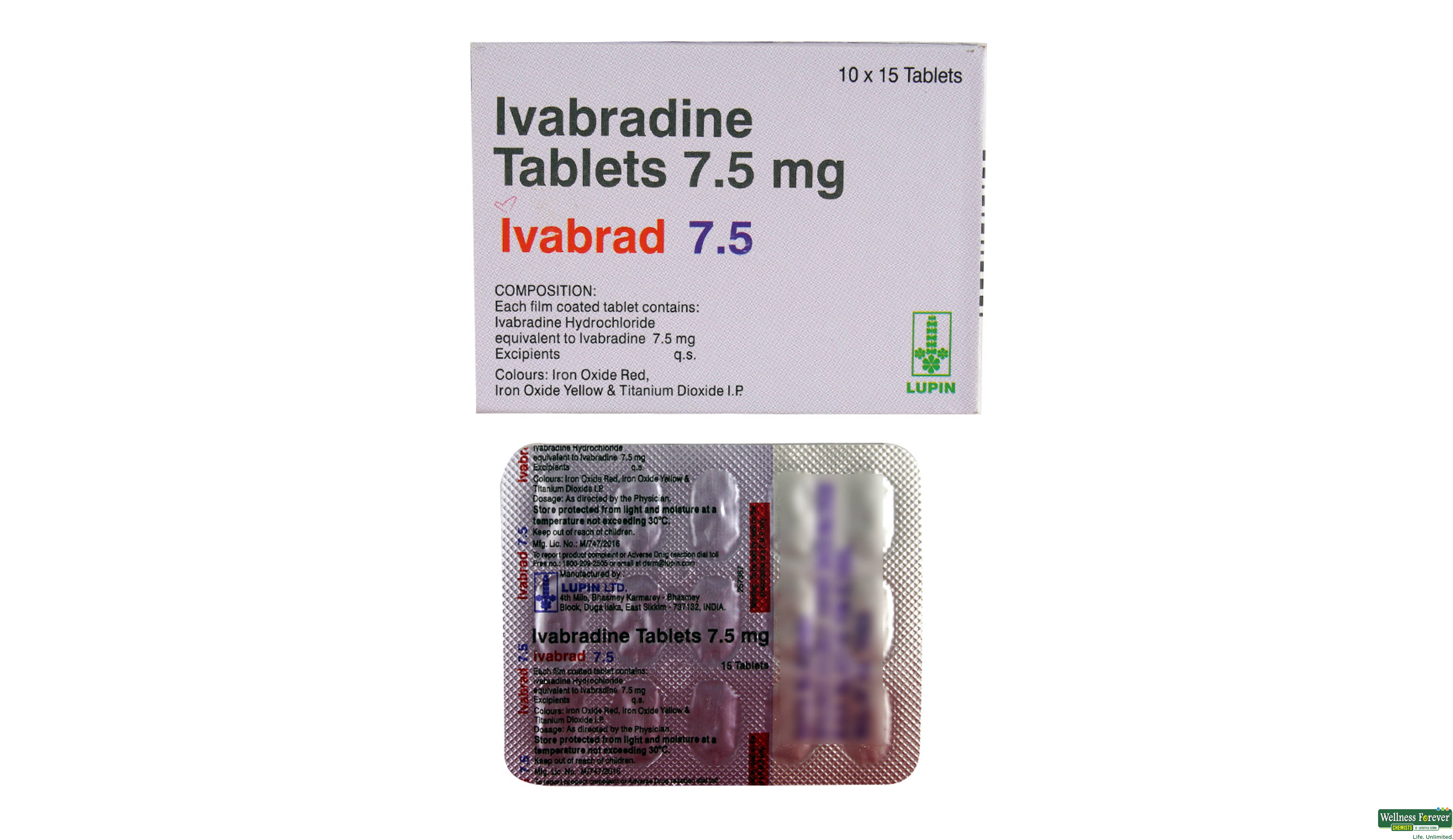 IVABRAD 7.5MG 15TAB- 2, 15TAB, 