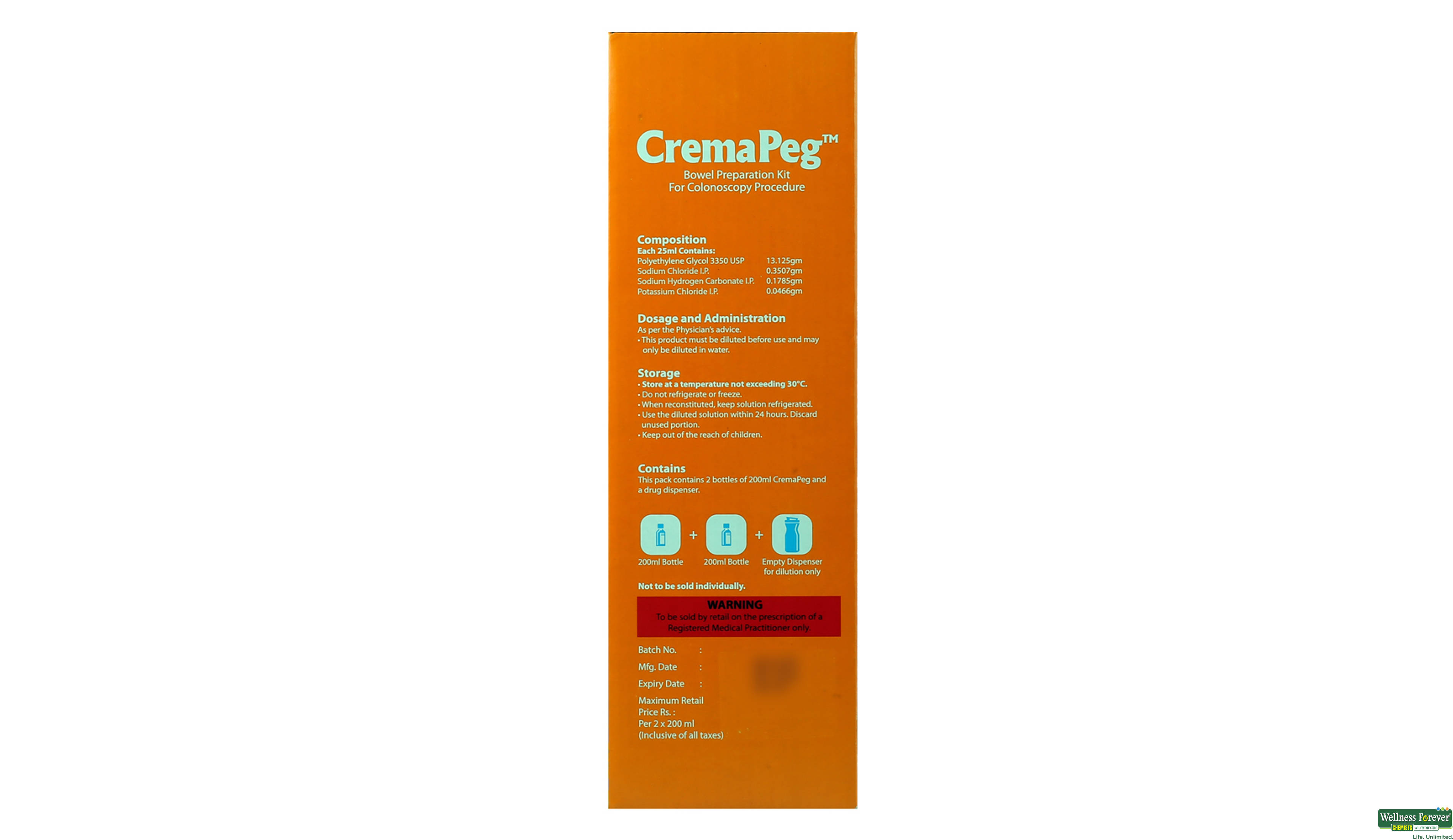 CREMAPEG ORAL SOLN 2X200ML- 2, 2X200ML, 