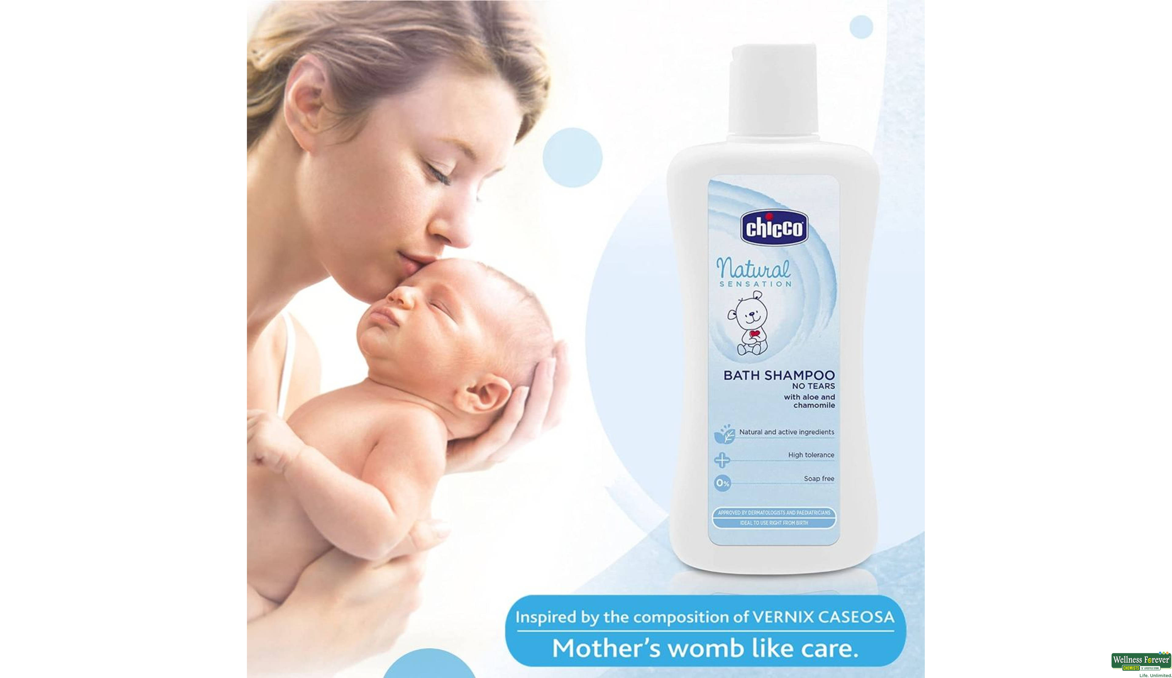 CHICCO BABY SHMP NATURAL SENSATION 300ML- 3, 300ML, 