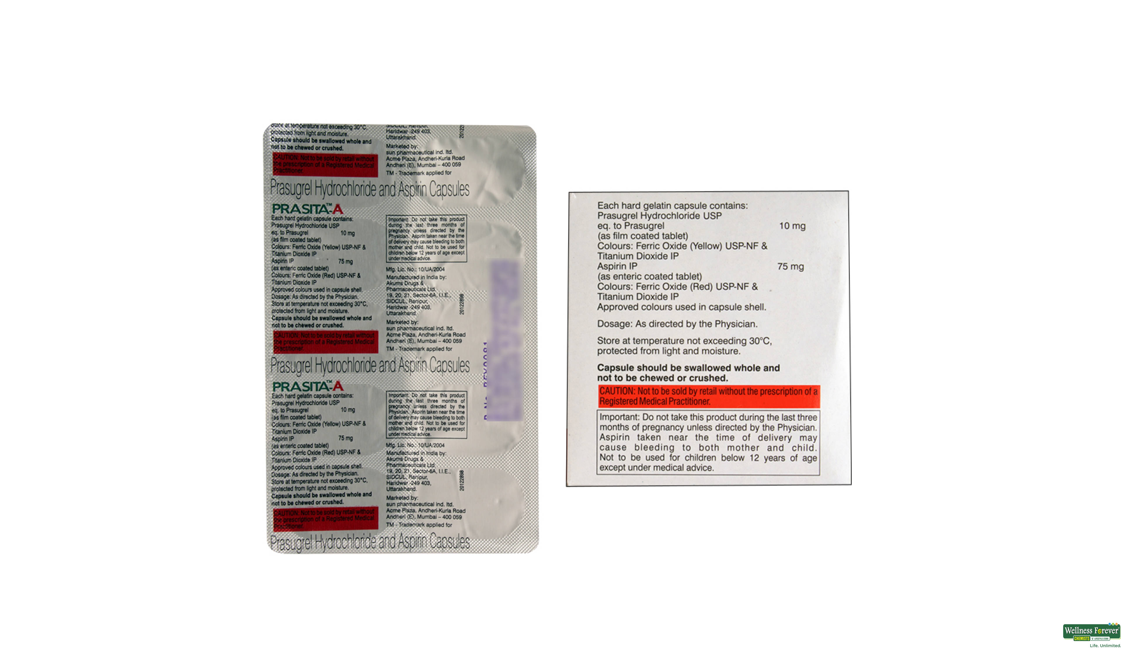 PRASITA-A 10MG 10CAP- 2, 10CAP, 