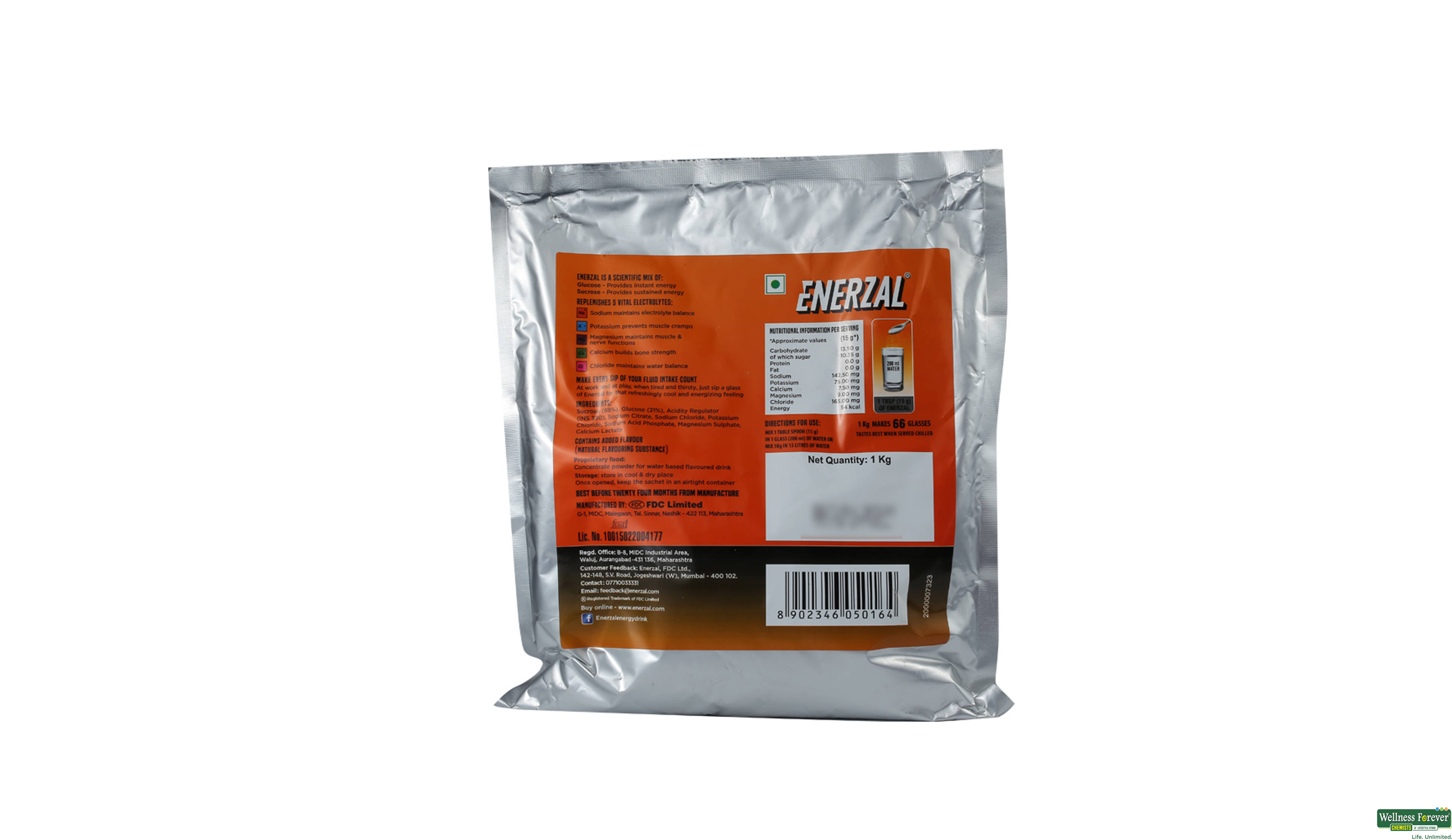 ENERZAL ORANGE PWDR REF 1KG- 2, 1KG, 
