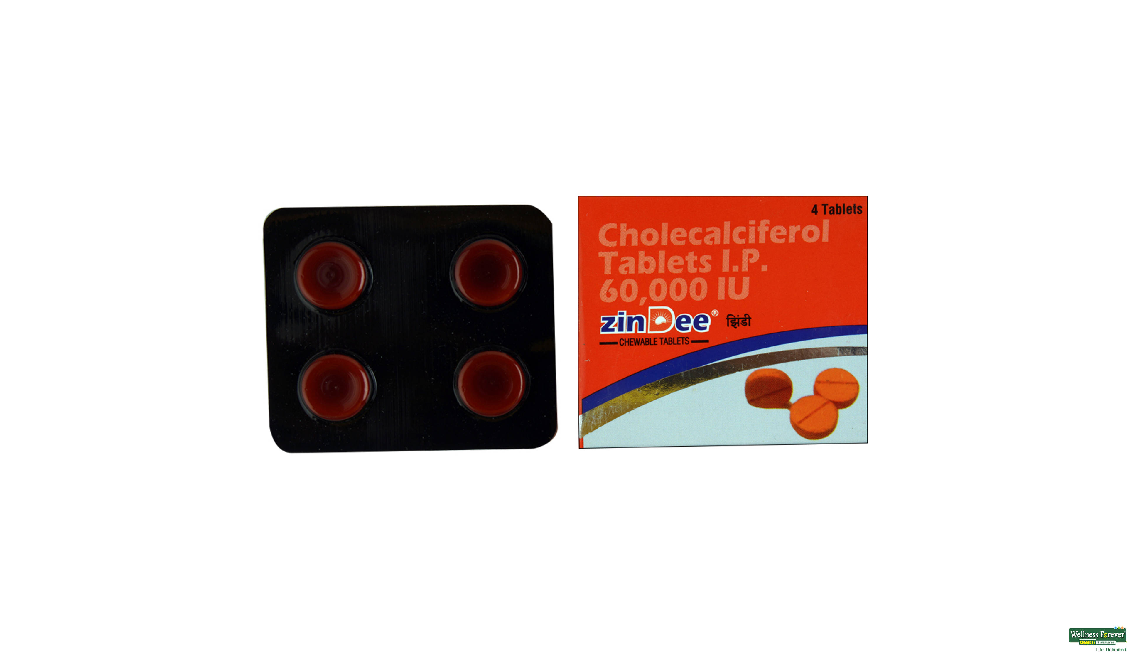 ZINDEE CHEWABLE 4TAB- 1, 4TAB, 