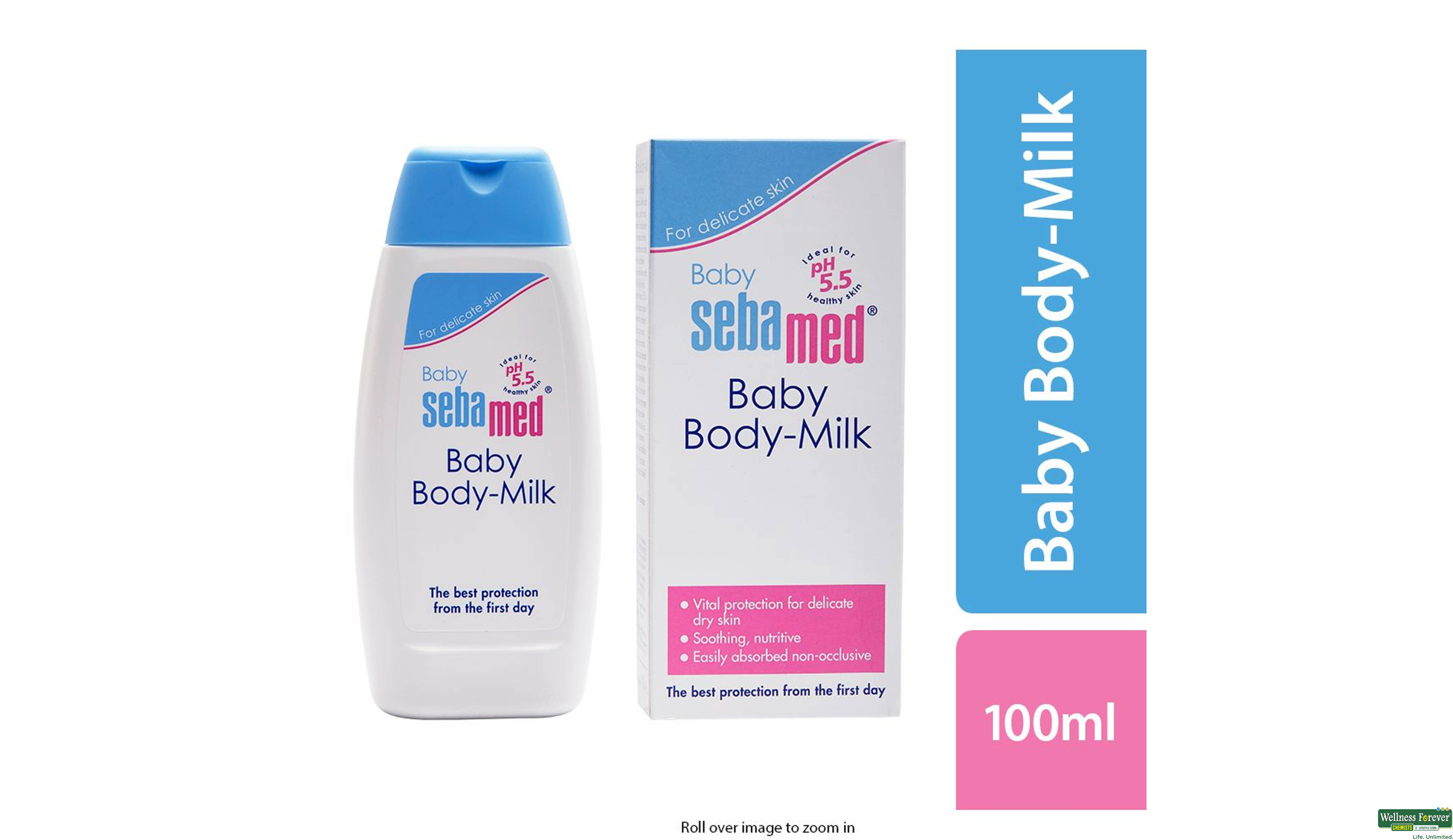 SEBAMED BABY BODY MILK LTN 100ML- 1, 100ML, null