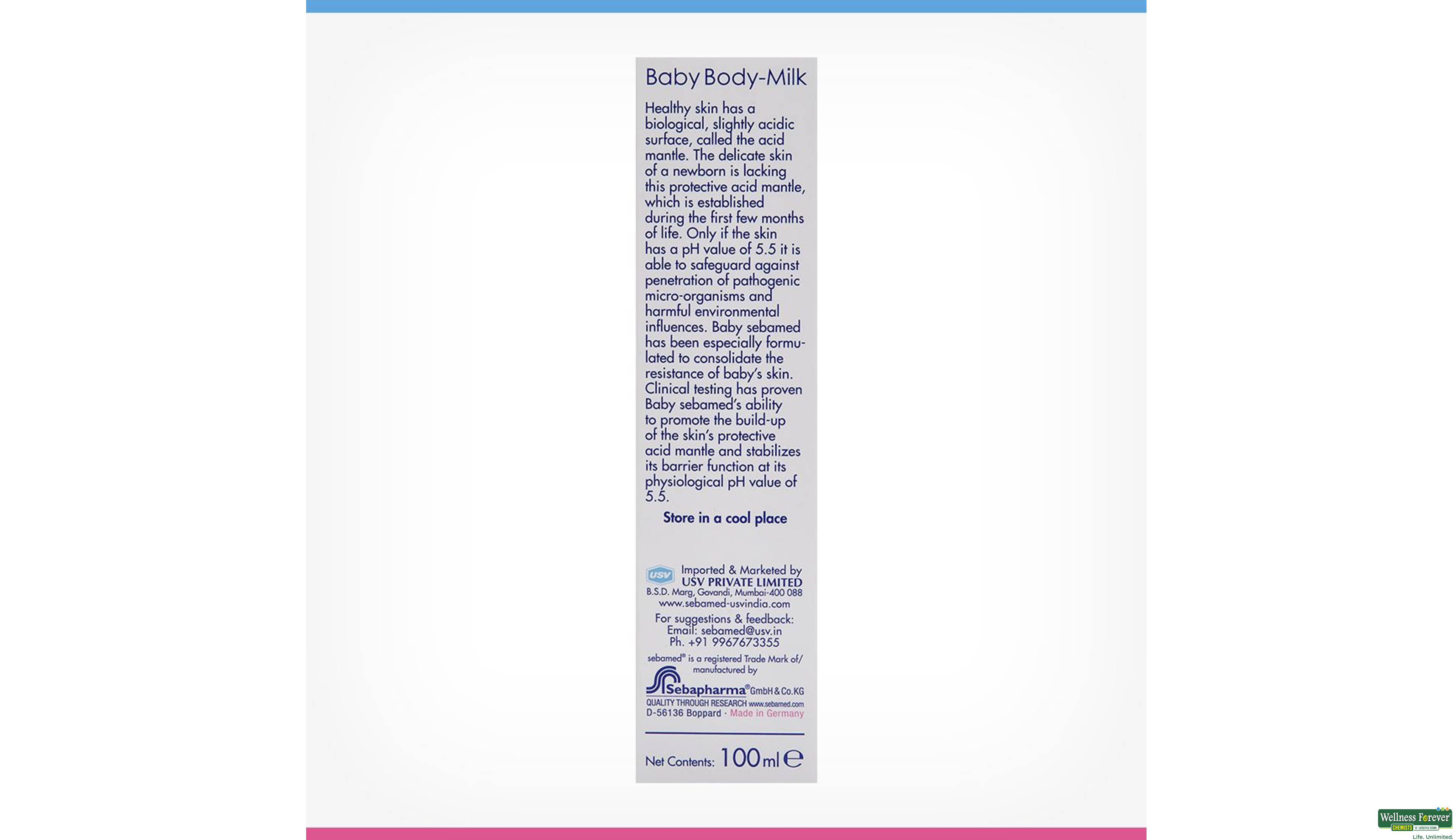 SEBAMED BABY BODY MILK LTN 100ML- 5, 100ML, null