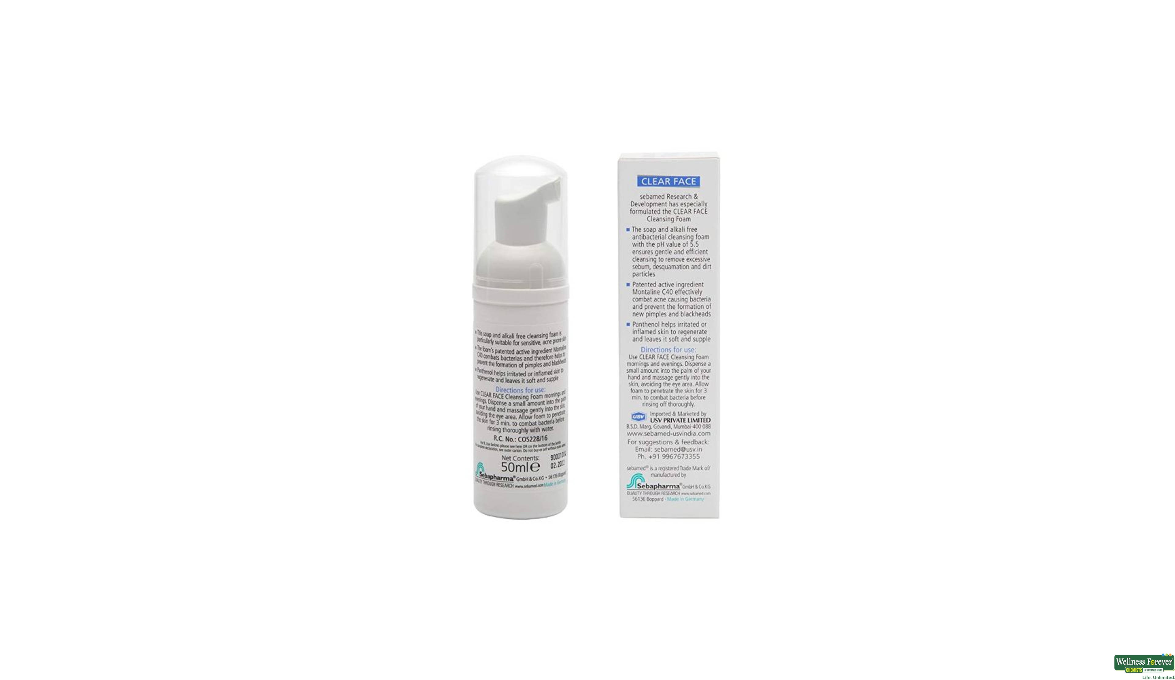 SEBAMED F/CLNS FOAM CLEAR 50ML- 2, 50ML, null