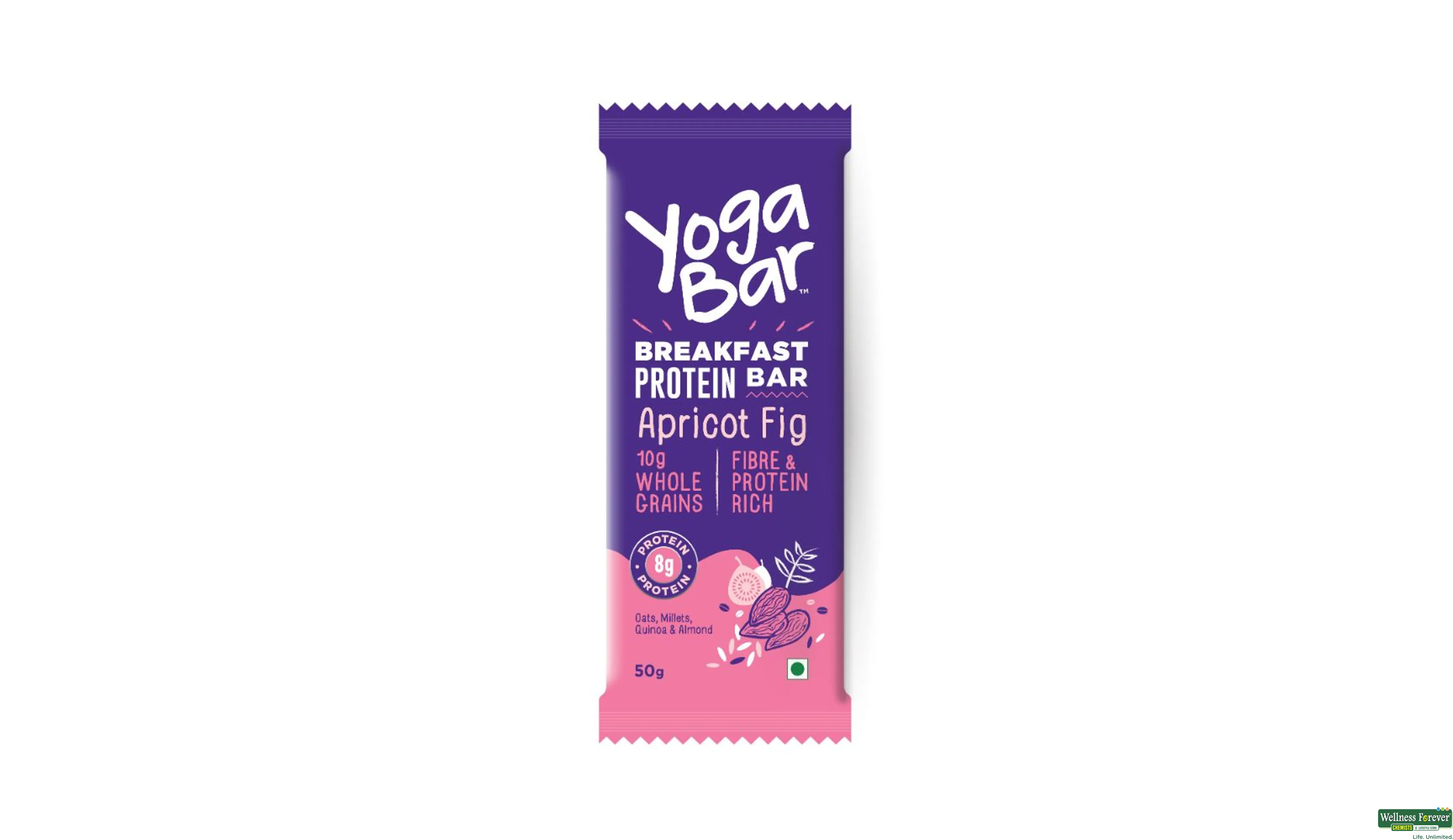 Yoga bar Breakfast Protein Variety Bar - Almond Coconut, Apricot & Fig,  Blueberry, Apple Cinnamon, 50 g Pack of 6 - AnyFeast INDIA