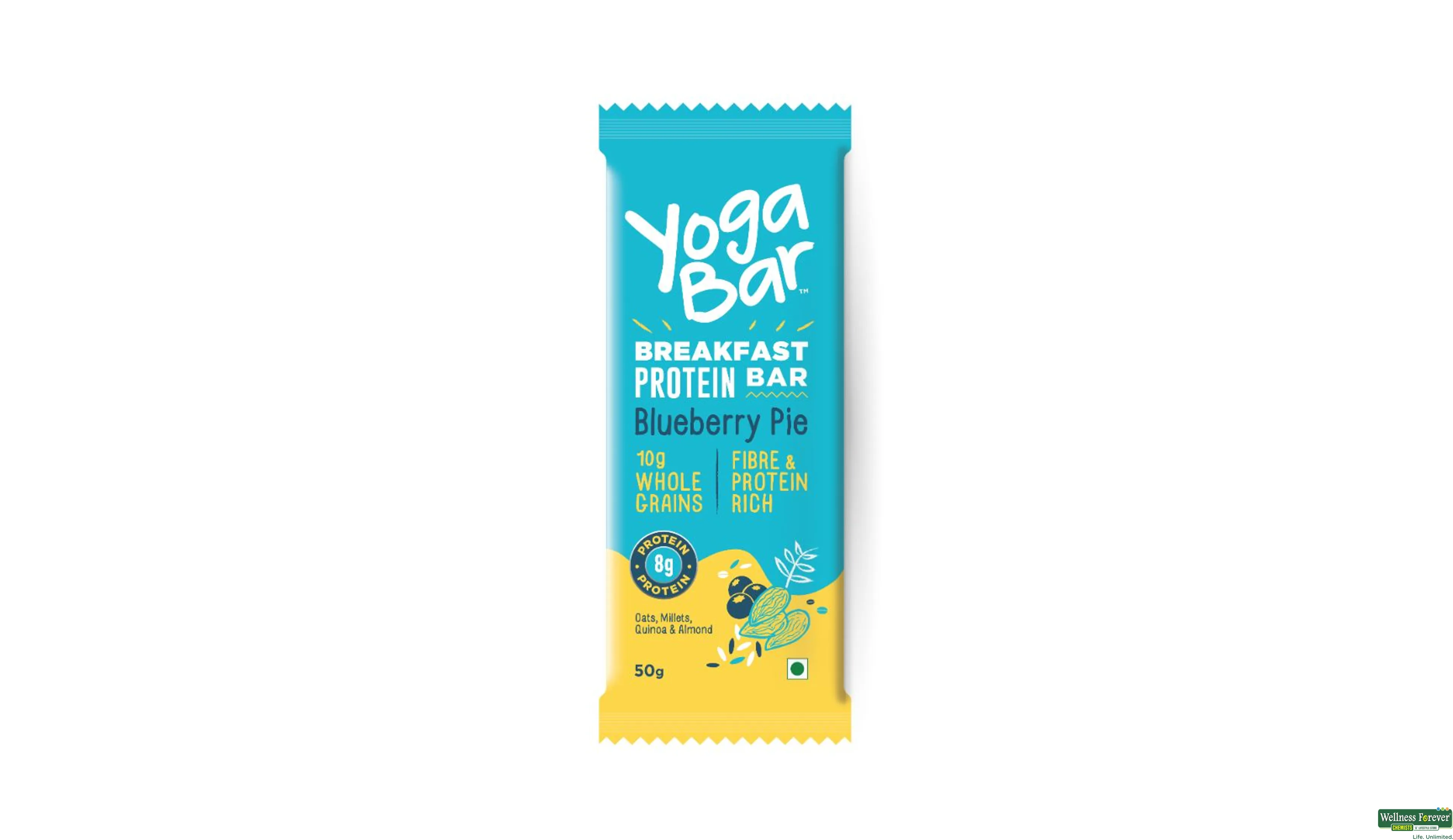 YOGA BAR B/FAST PROTEIN BLUEBERRY 50GM