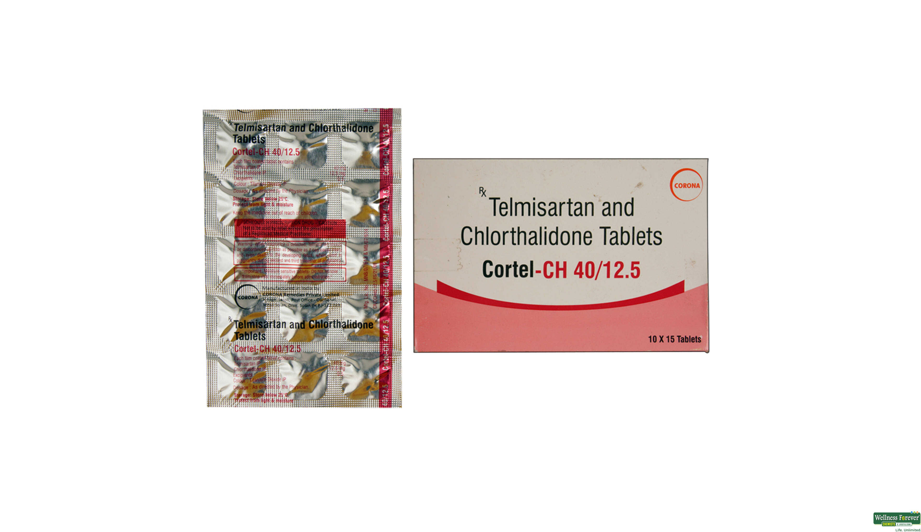 CORTEL-CH 40MG 15TAB- 1, 15TAB, 