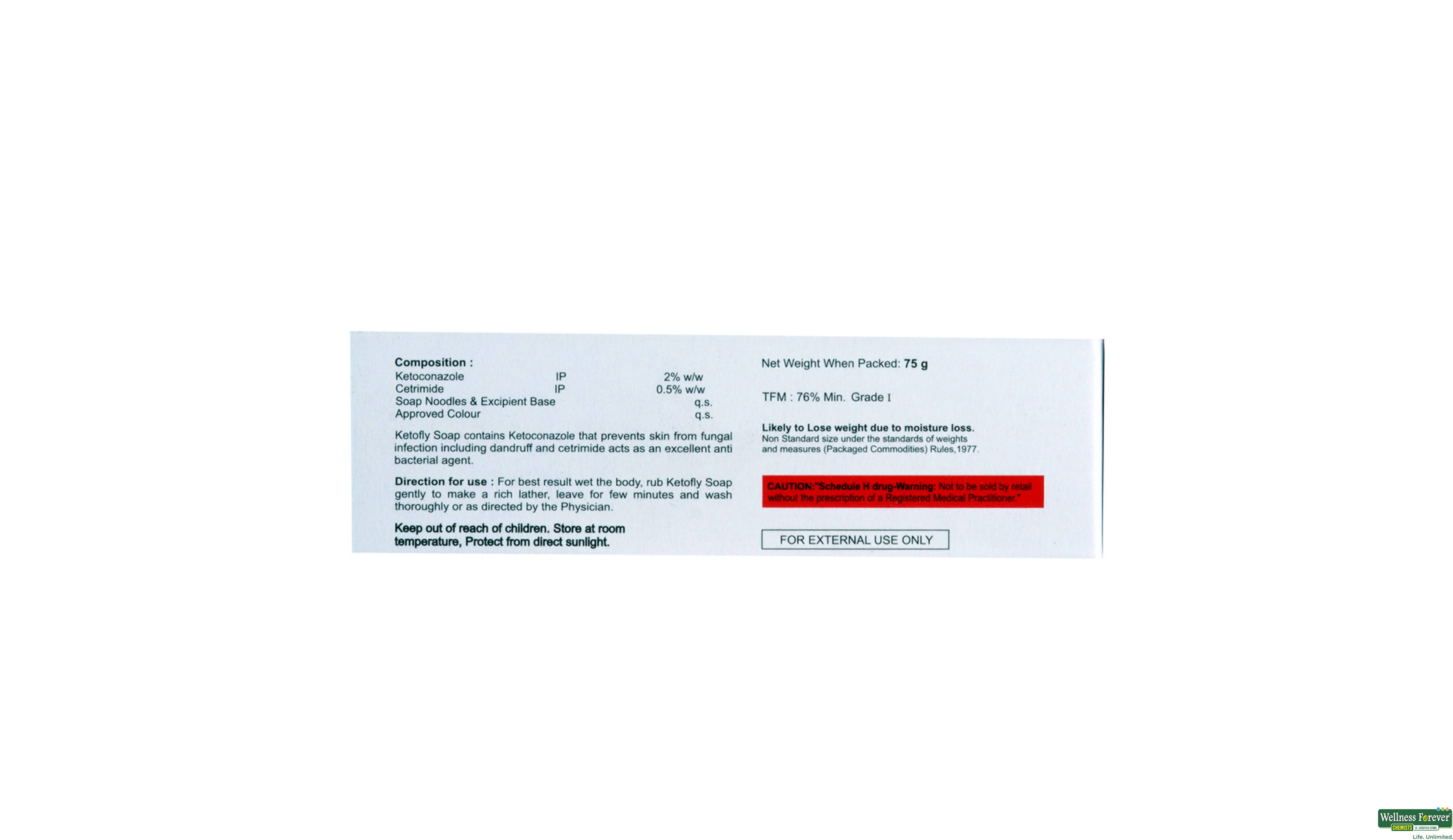 KETOFLY SOAP 75GM- 2, 75GM, 