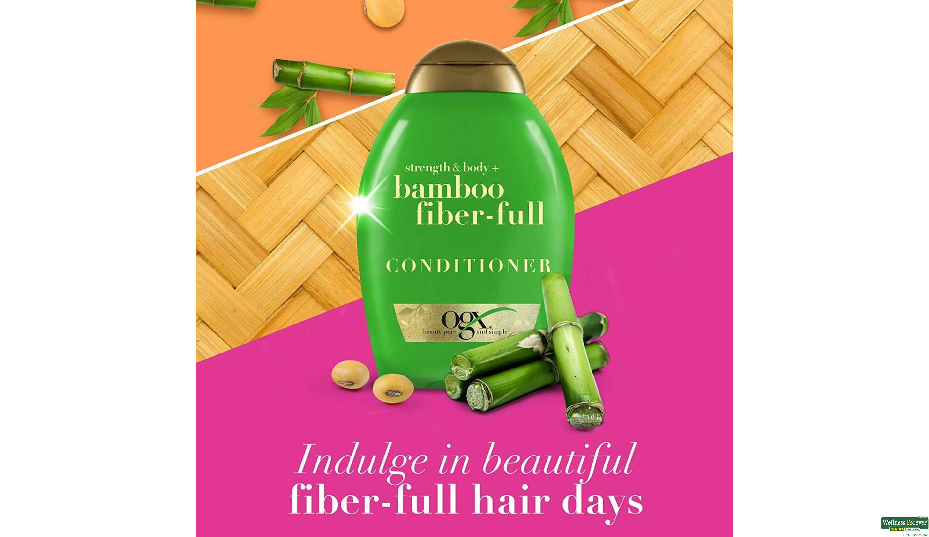 OGX COND BAMBOO FIBER FULL 385ML- 2, 385ML, 