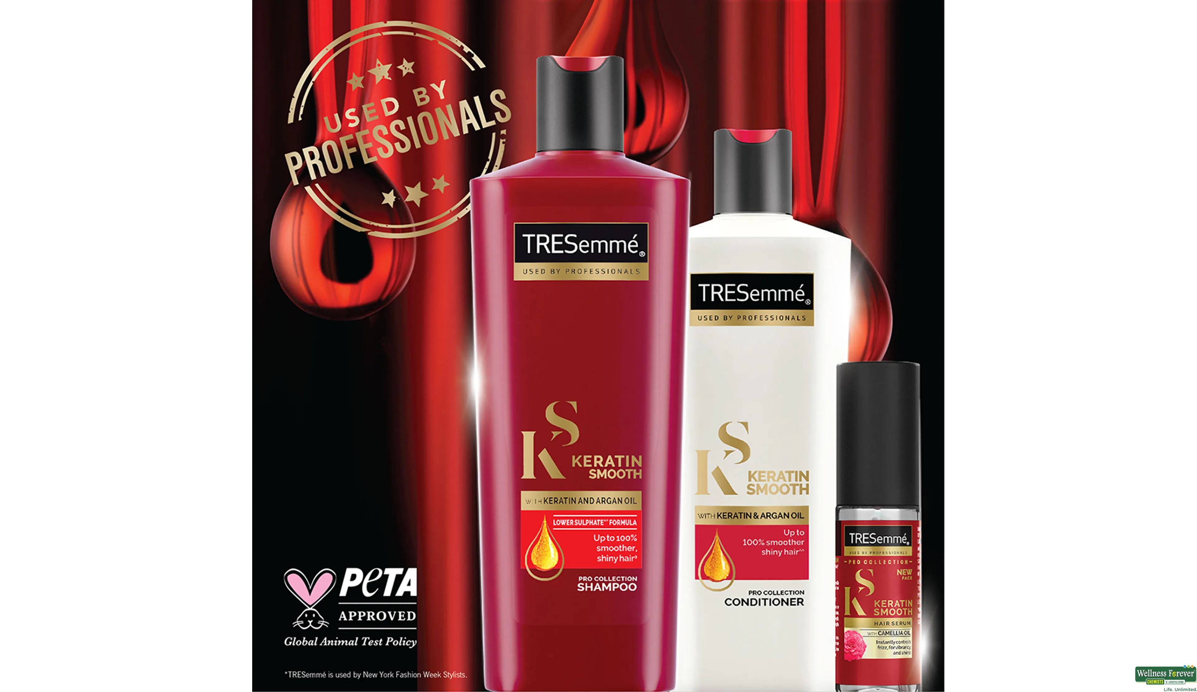 TRESEMME SHMP KERATIN SMOOTH 340ML- 4, 340ML, 