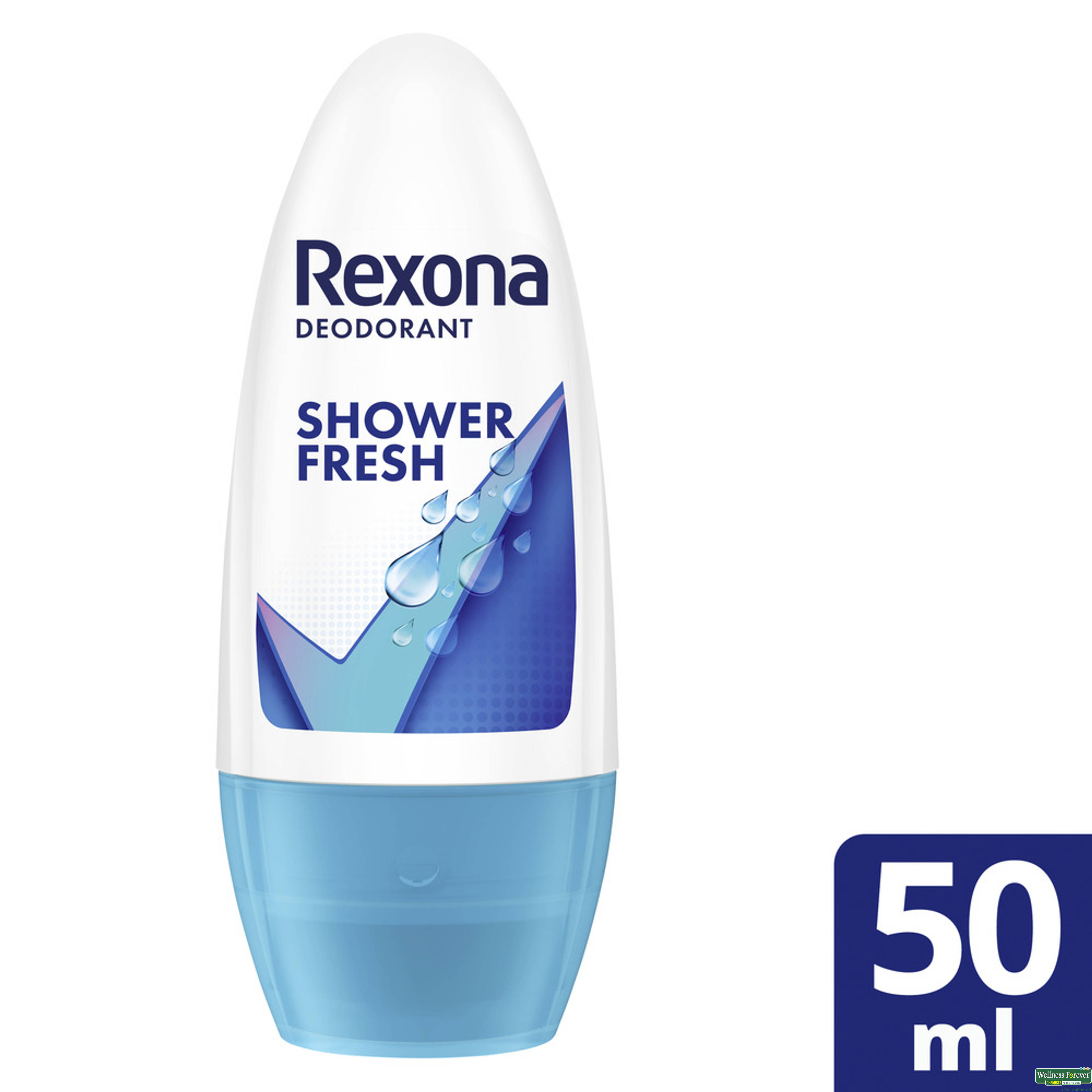Rexona Shower Fresh Underarm Roll On Deodorant For Women 50ml-image