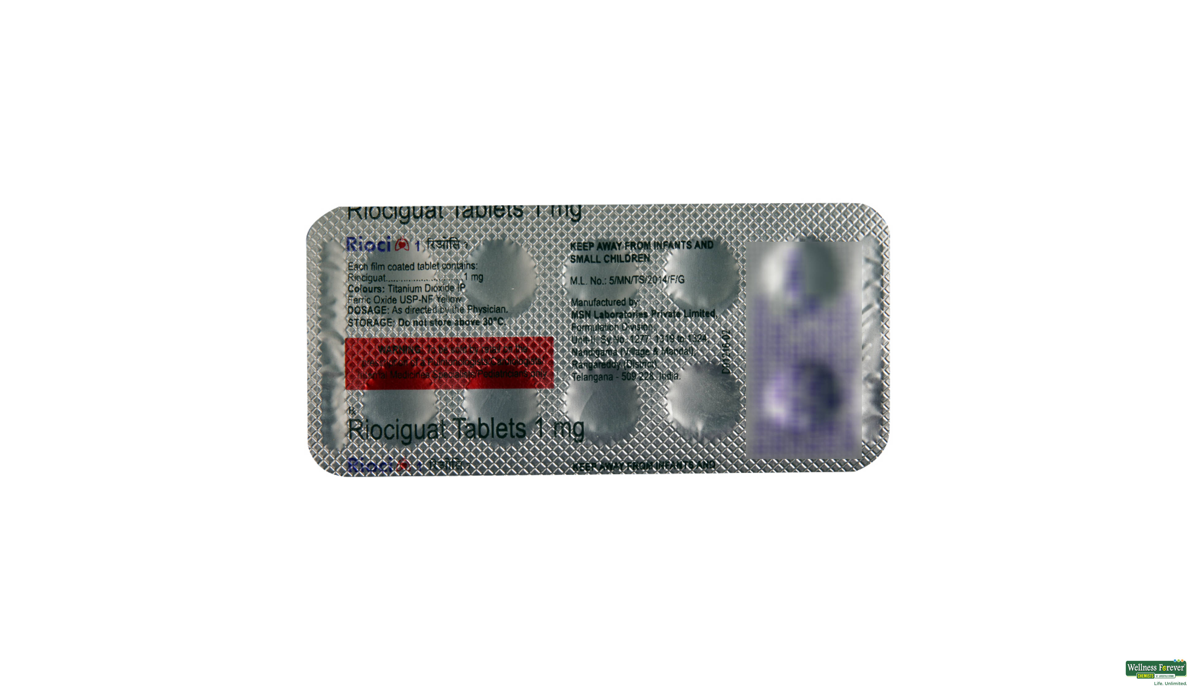 RIOCI 1MG 10TAB- 2, 10TAB, 