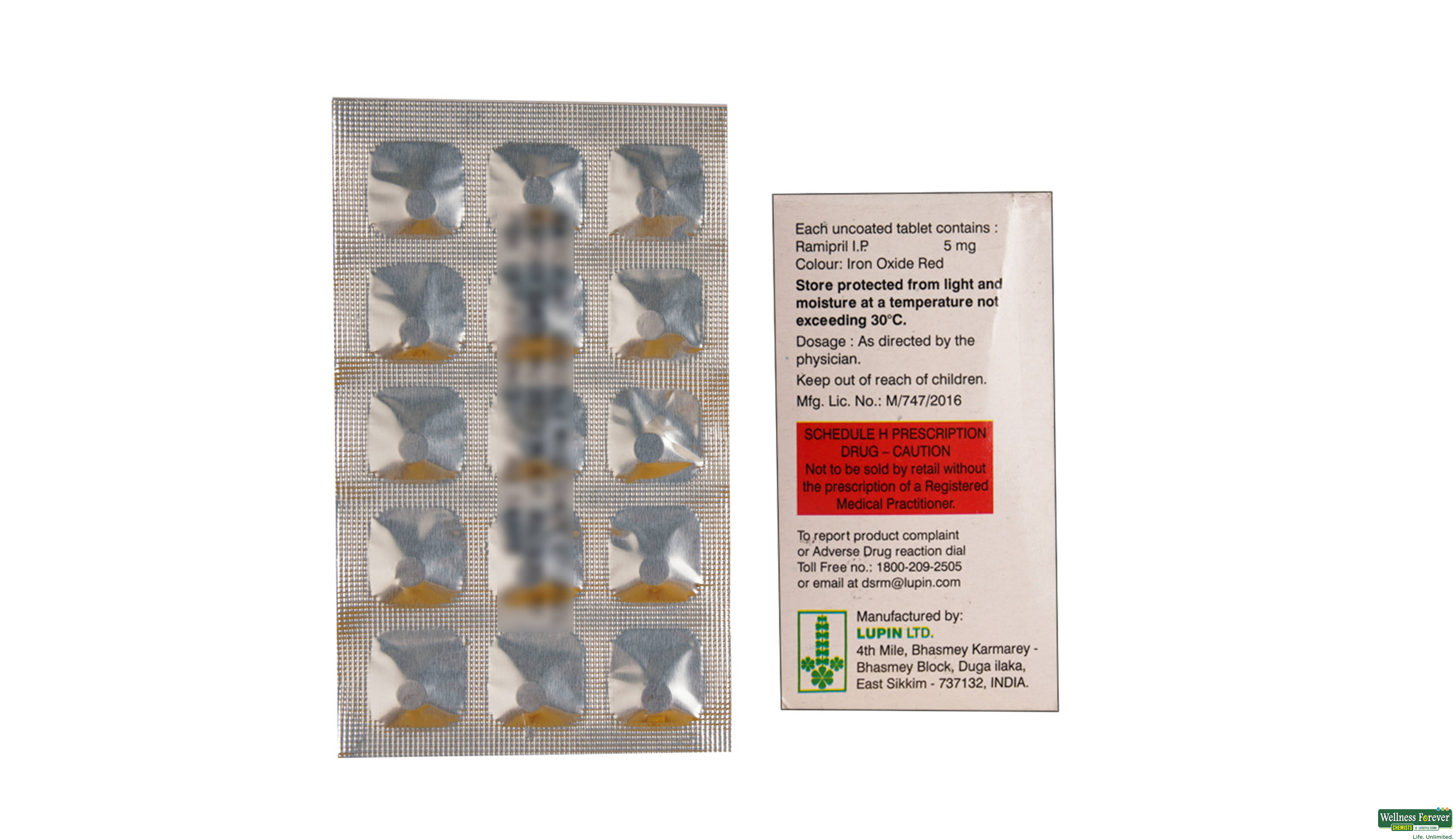 RAMISTAR 5MG 15TAB- 2, 15TAB, 