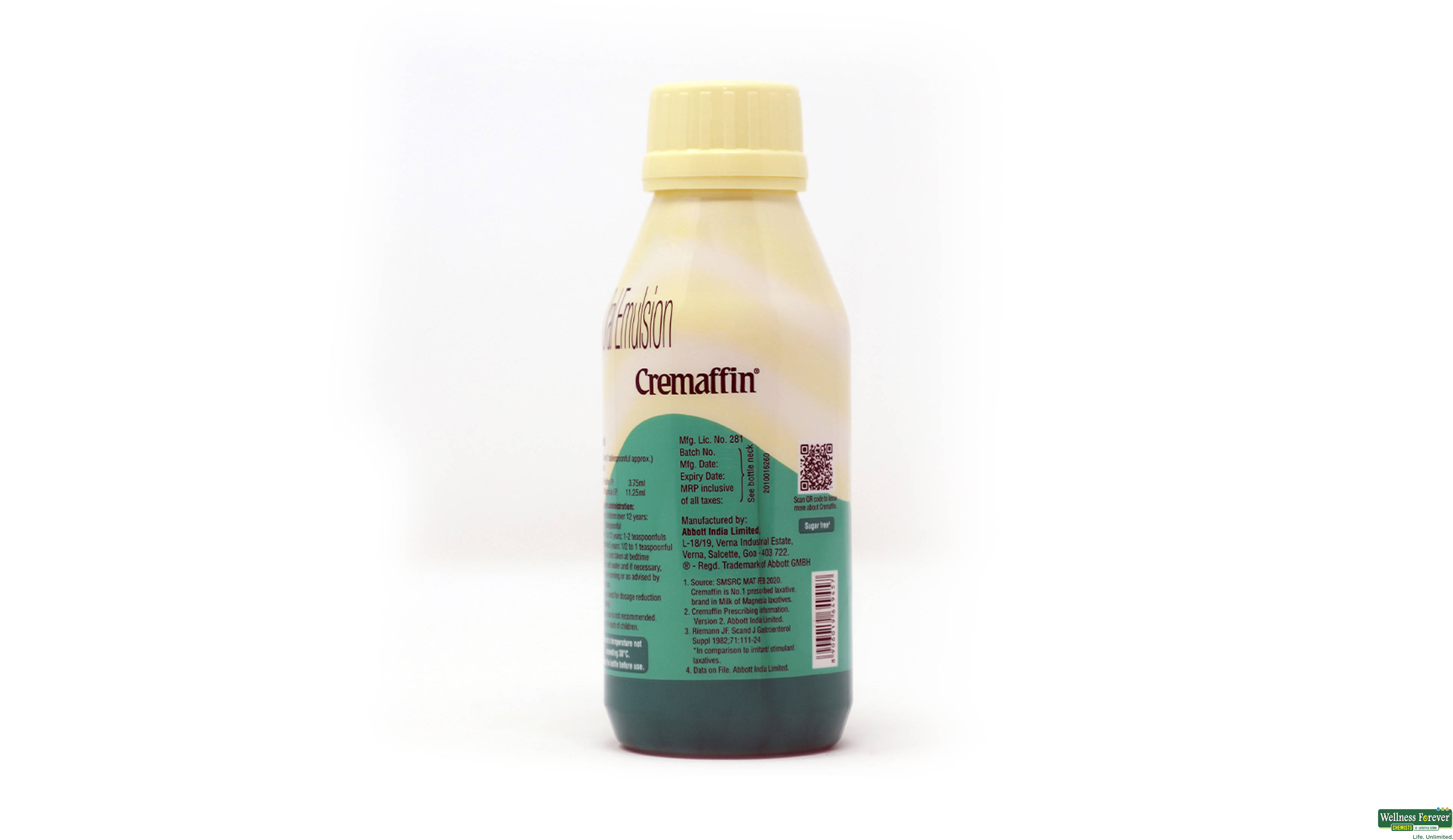 CREMAFFIN MINT SYP 225ML- 3, 225ML, 