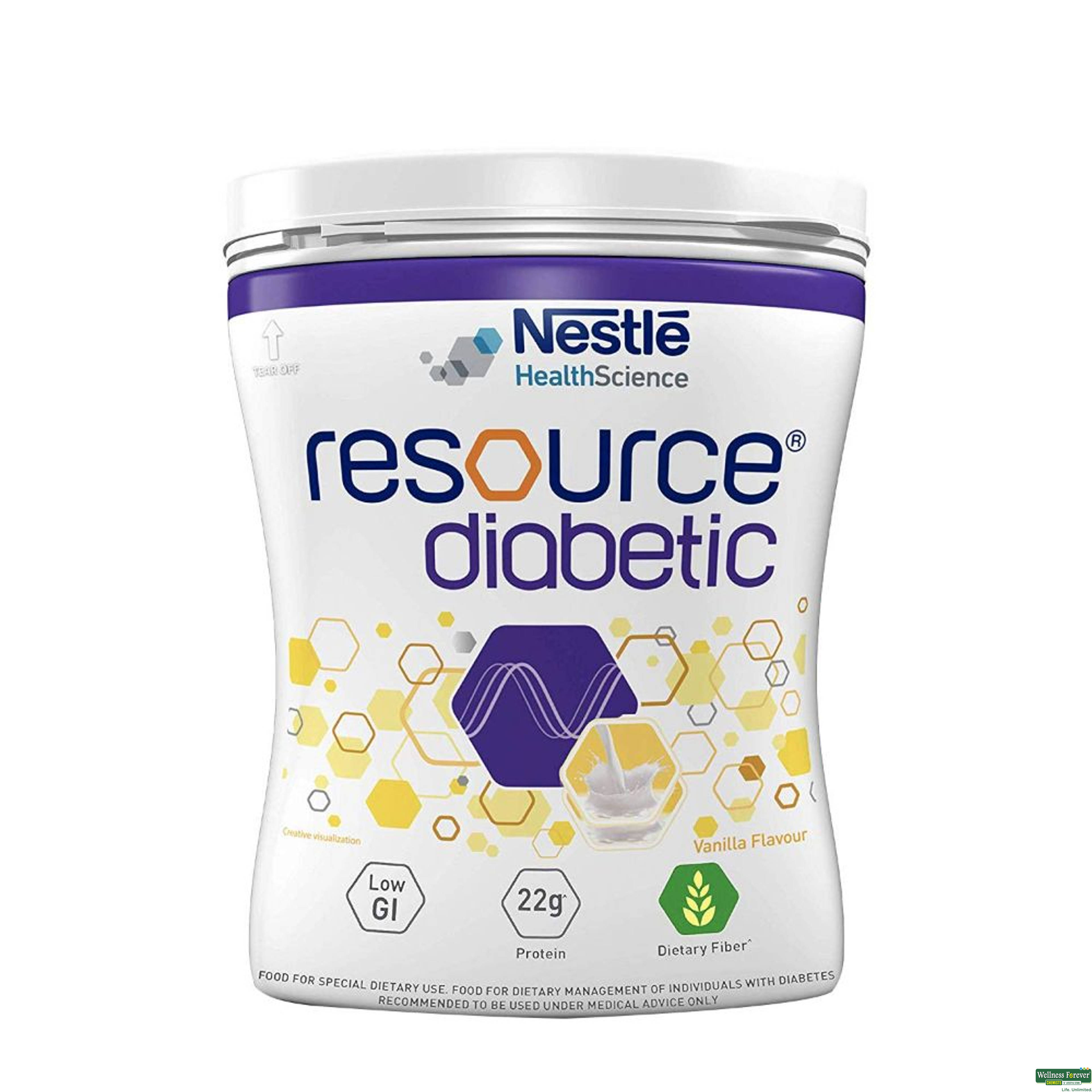 Nestle Resource Diabetic Powder Vanilla Flavour 400g-image