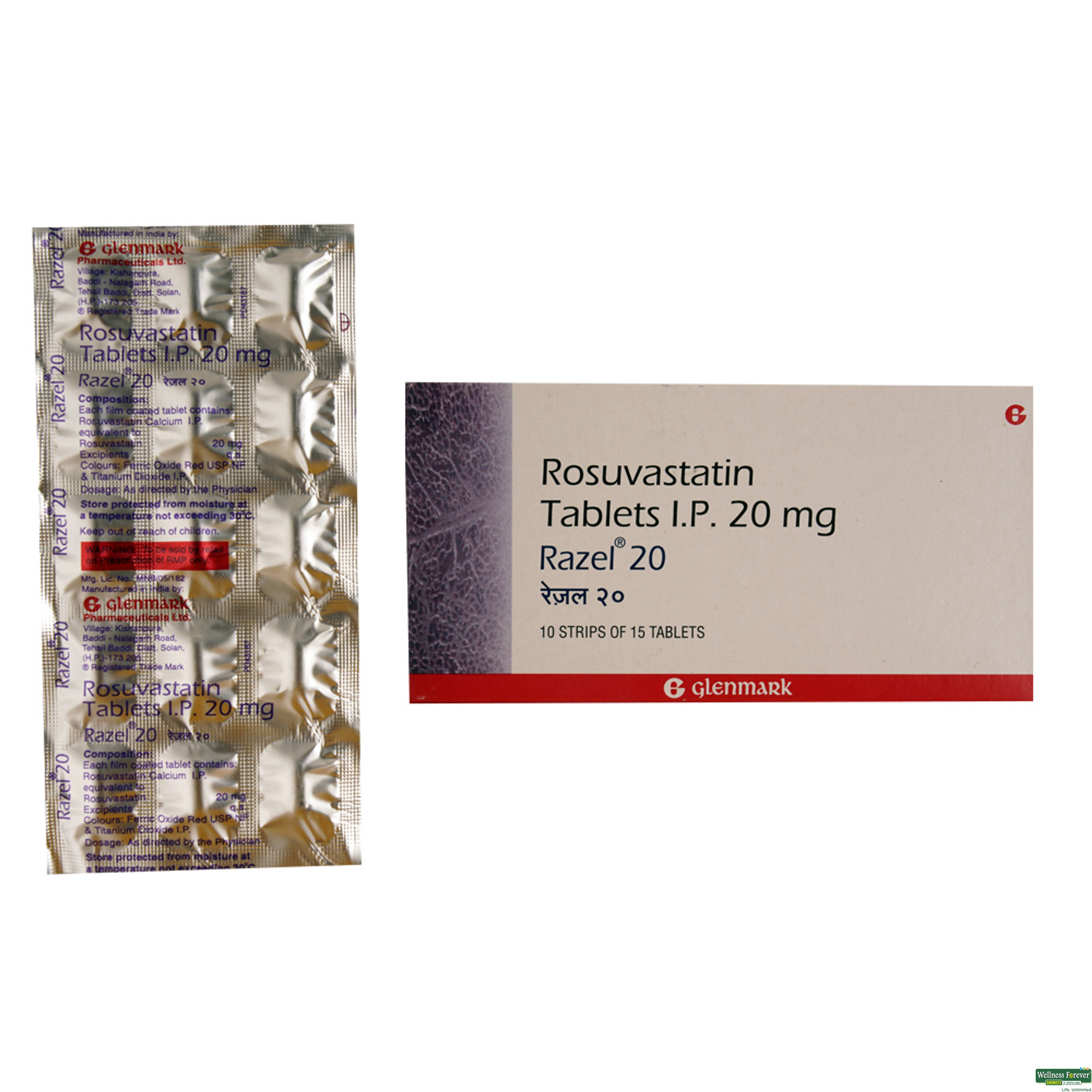 Razel 20mg 15 Tablets-image