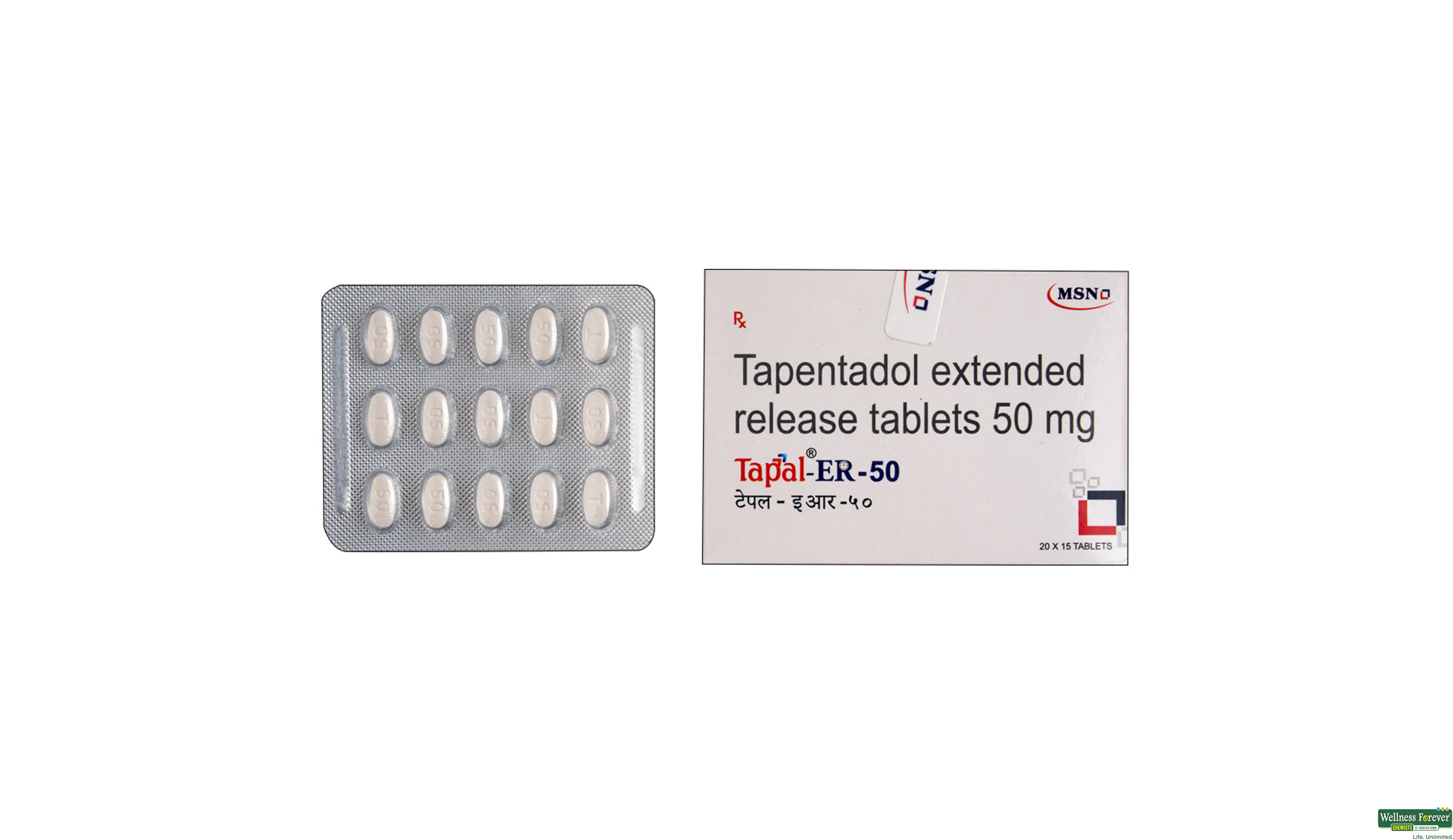 TAPAL-ER 50MG 15TAB- 1, 15TAB, 