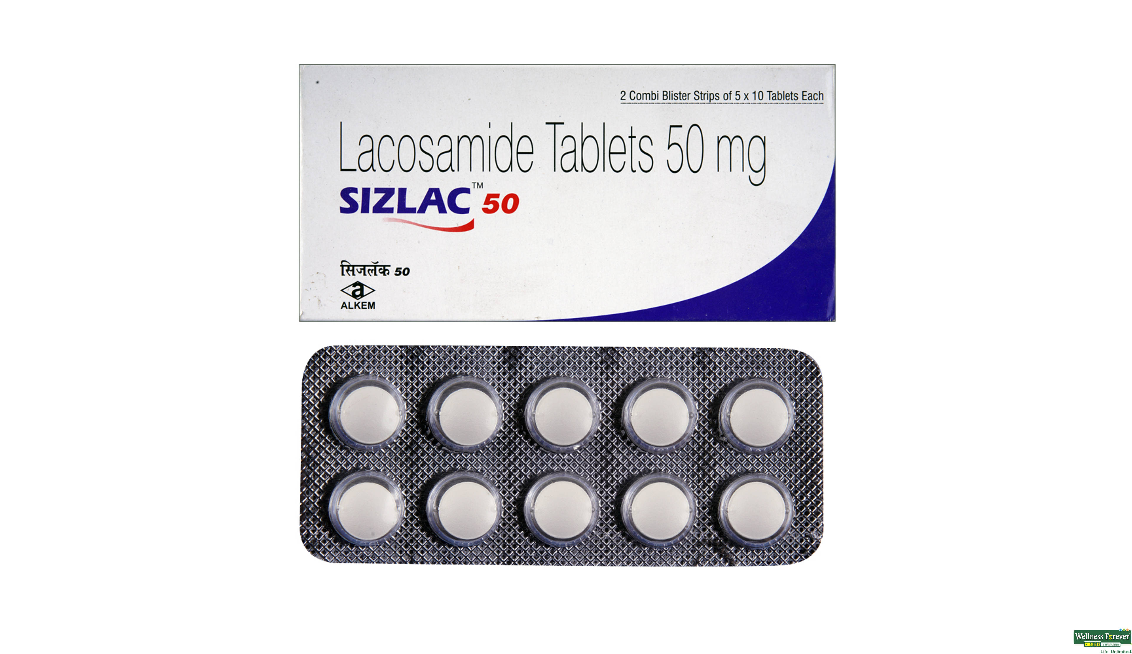 SIZLAC 50MG 10TAB- 1, 10TAB, 