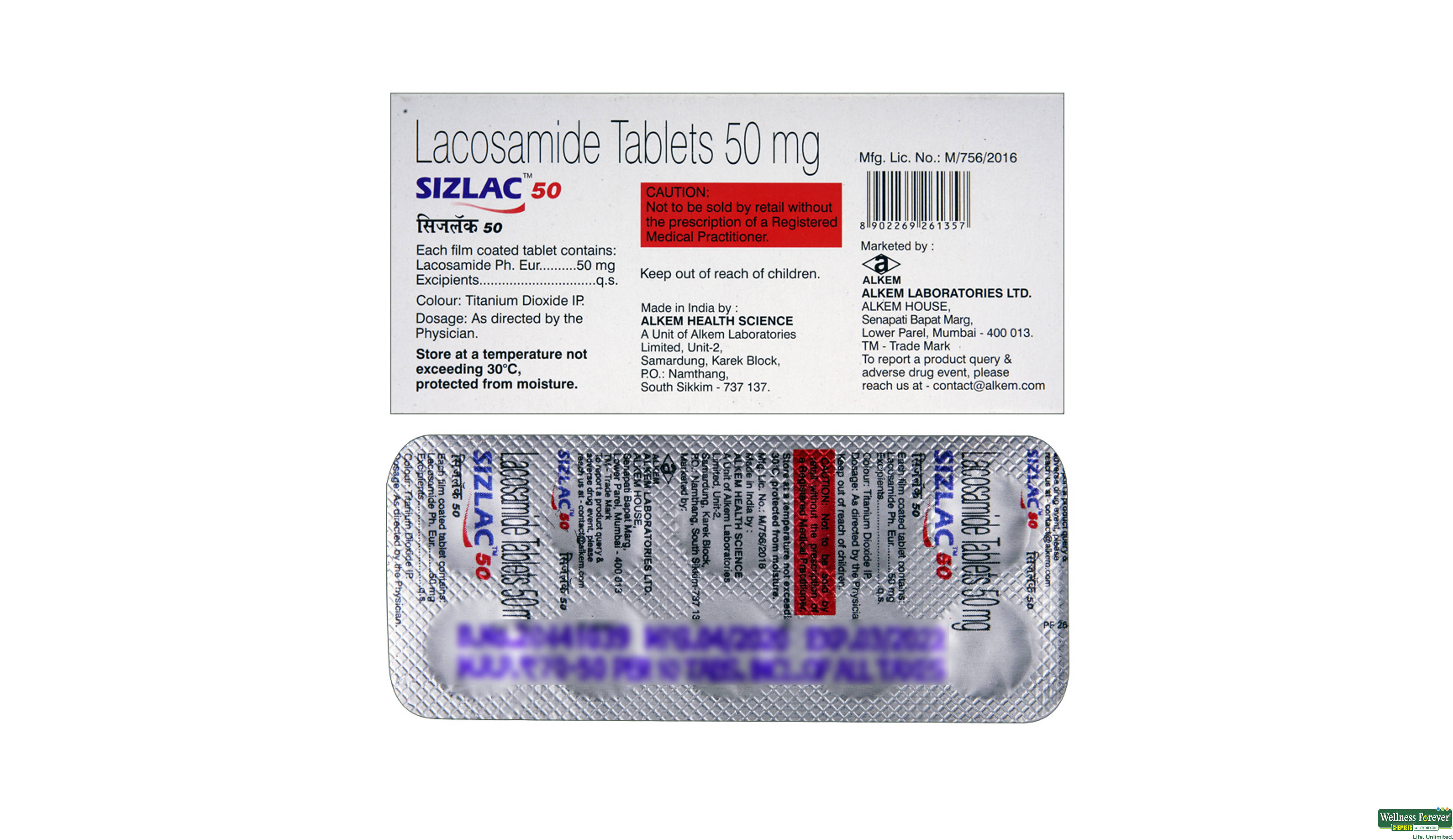 SIZLAC 50MG 10TAB- 2, 10TAB, 