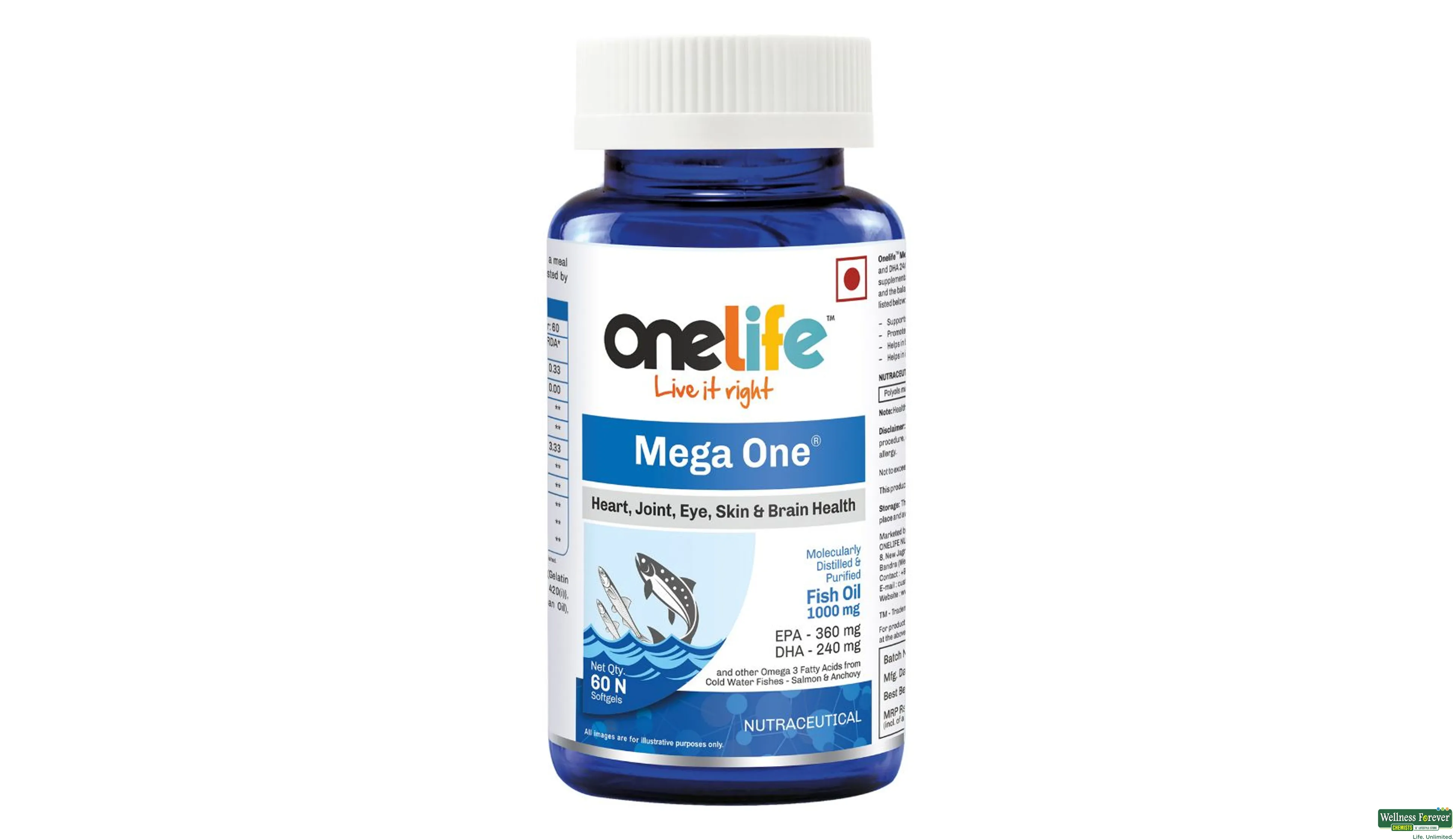 ONELIFE MEGA-ONE SOFTGEL 60CAP- 1, 60CAP, 