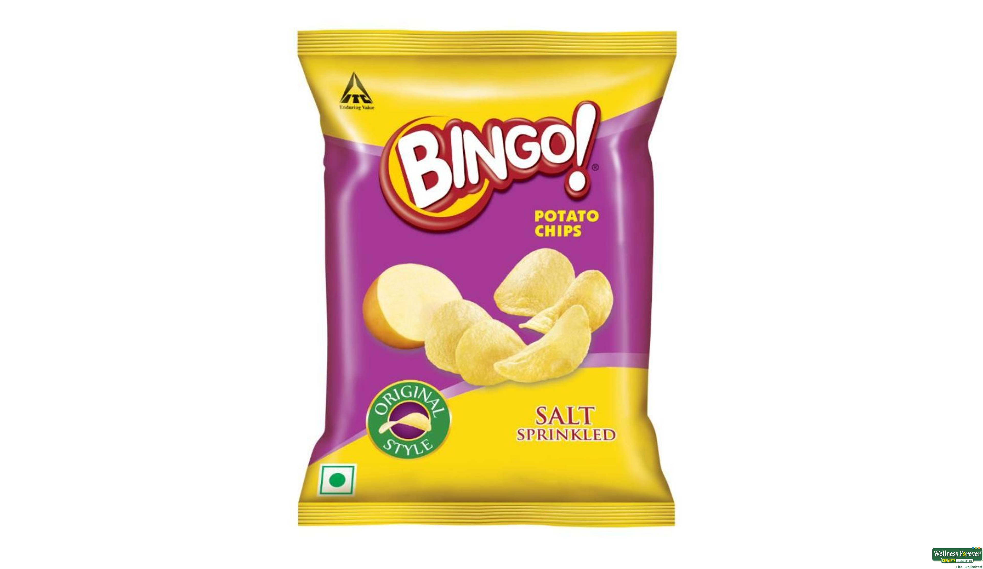 BINGO CHIPS POTATO SALT 28GM- 1, 28GM, 