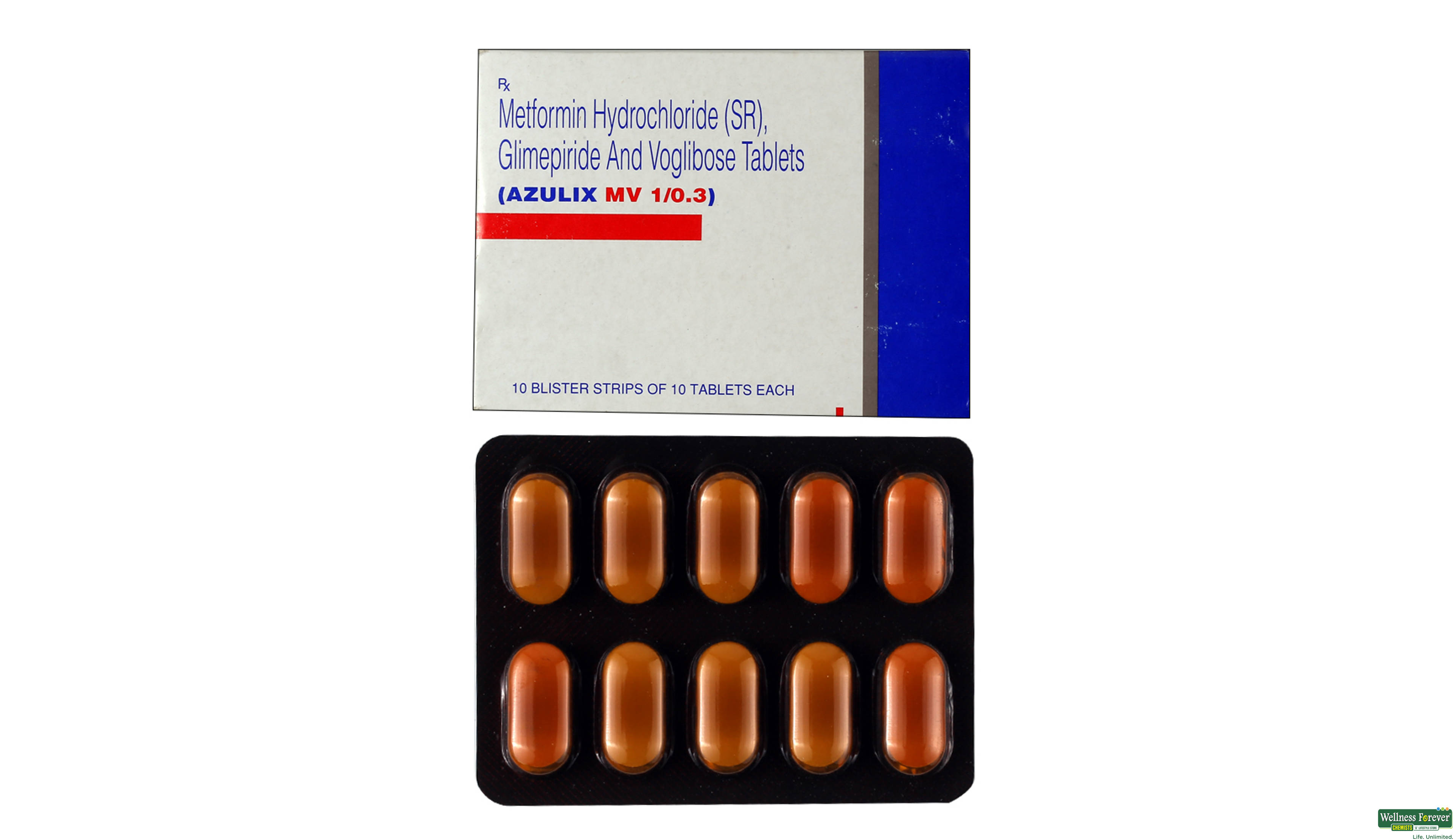 AZULIX-MV 1/0.3MG 10TAB- 1, 10TAB, 