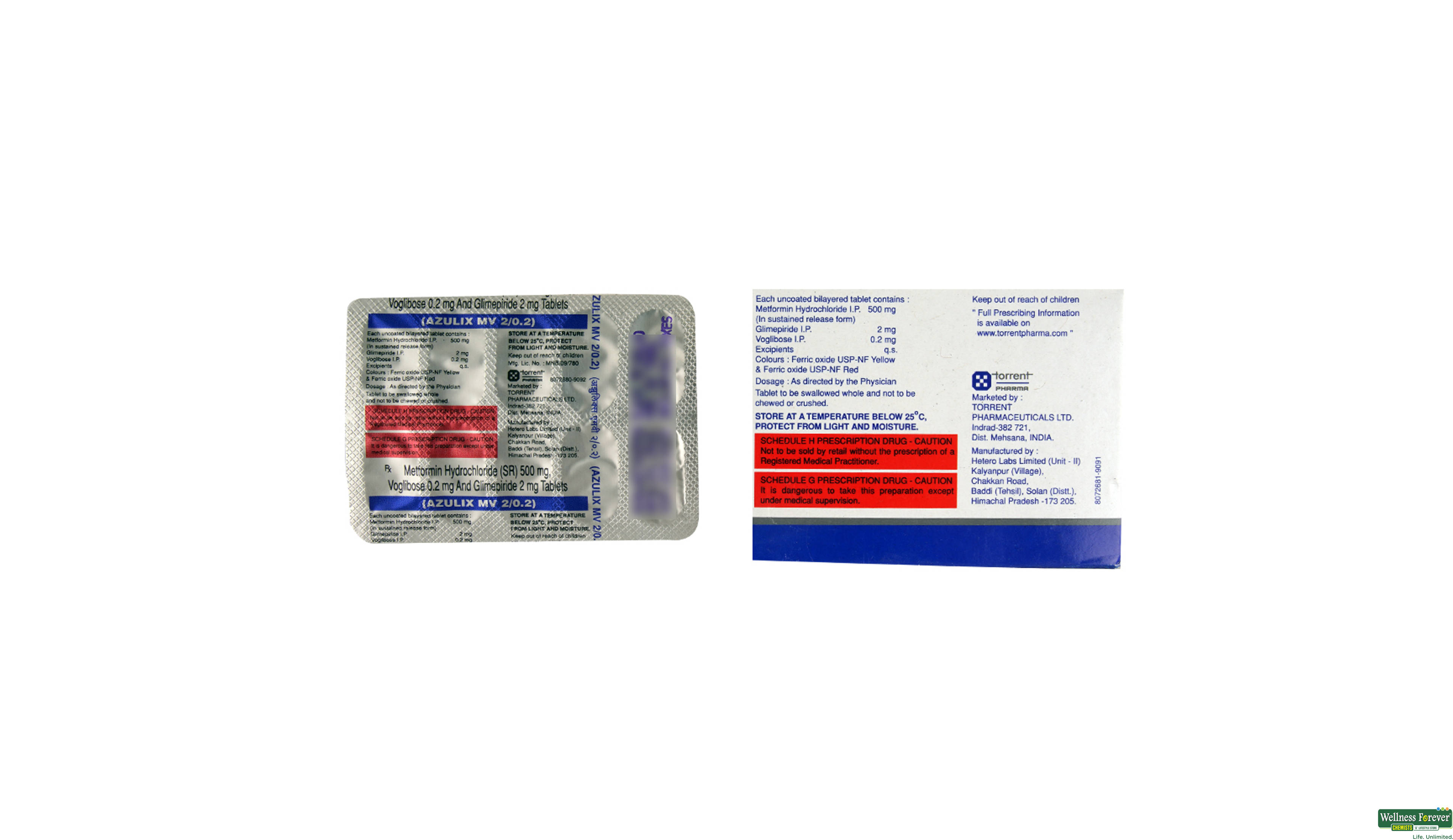 AZULIX-MV 2/0.2MG 10TAB- 2, 10TAB, 