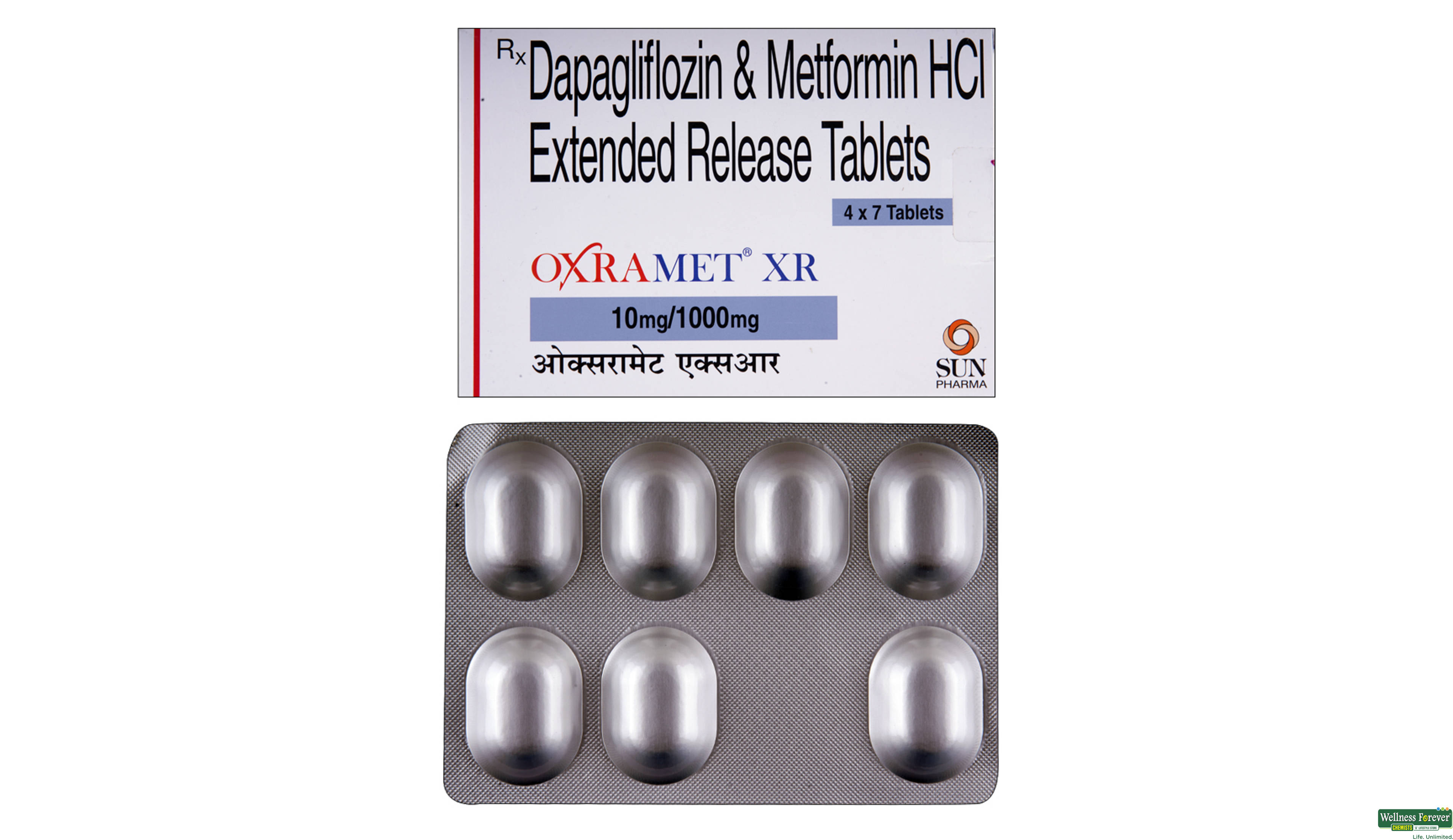 OXRAMET-XR 10/1000MG 7TAB- 1, 7TAB, 