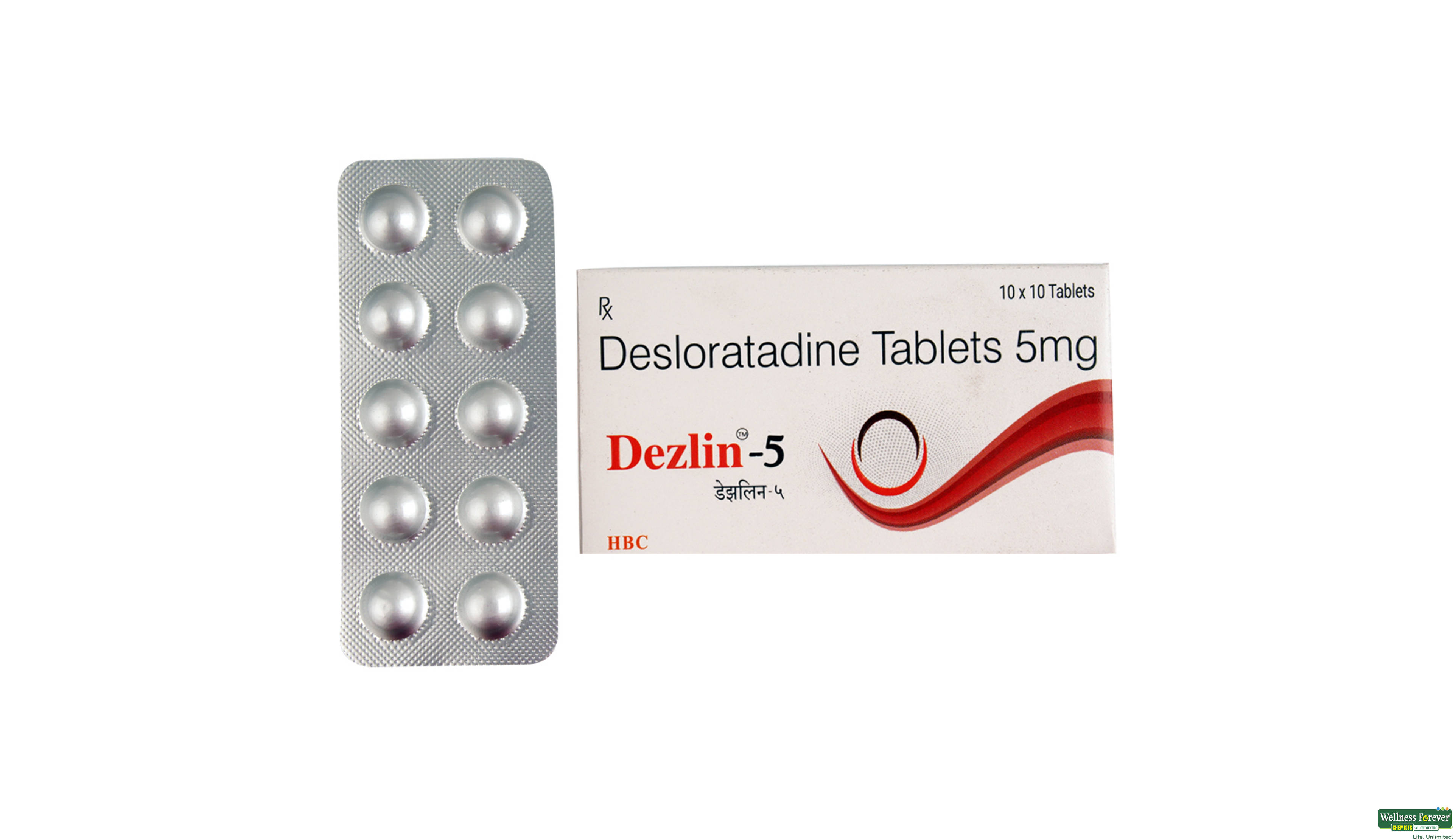 DEZLIN 5MG 10TAB- 1, 10TAB, 