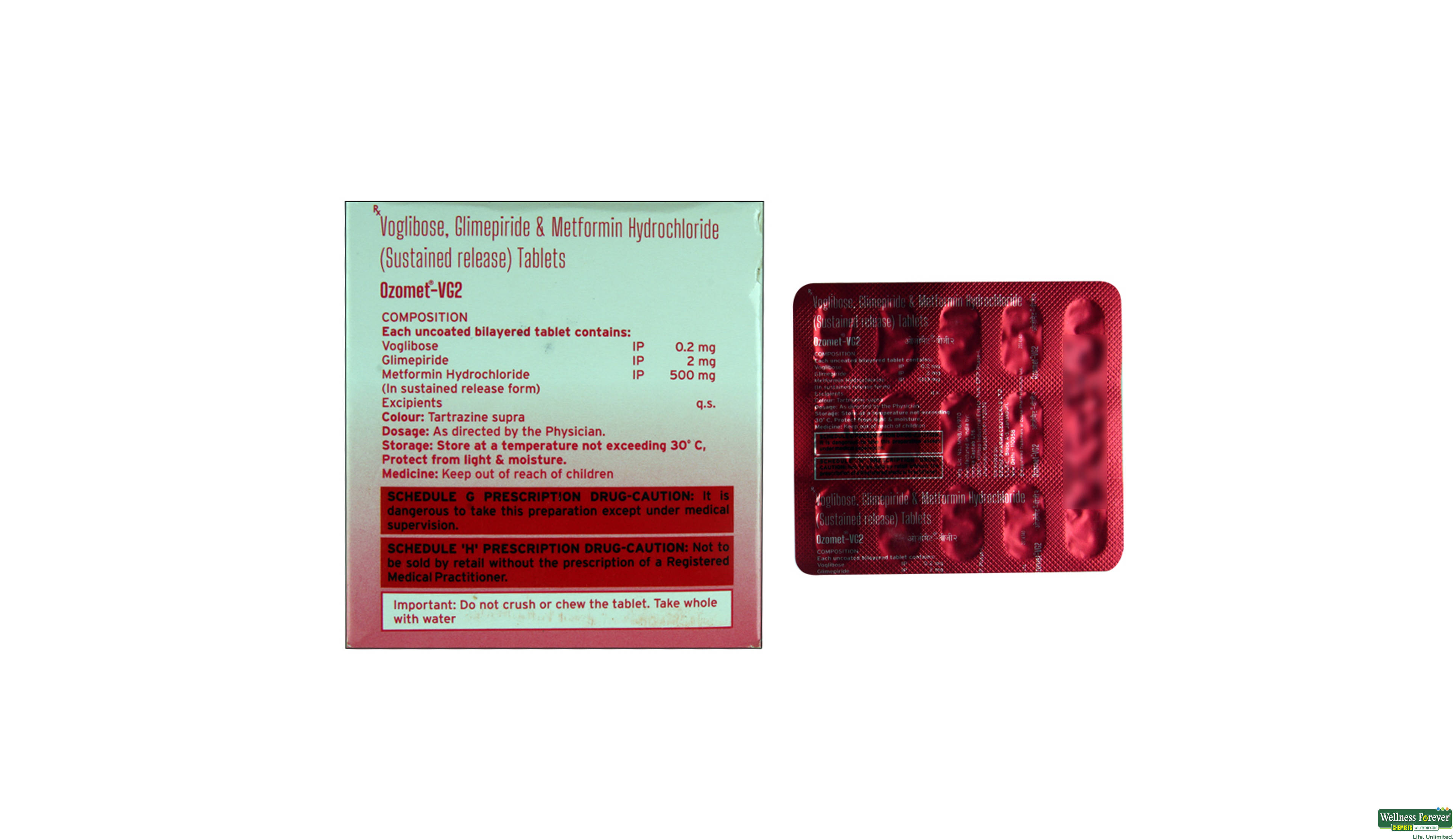 OZOMET-VG 2MG 15TAB- 2, 15TAB, 